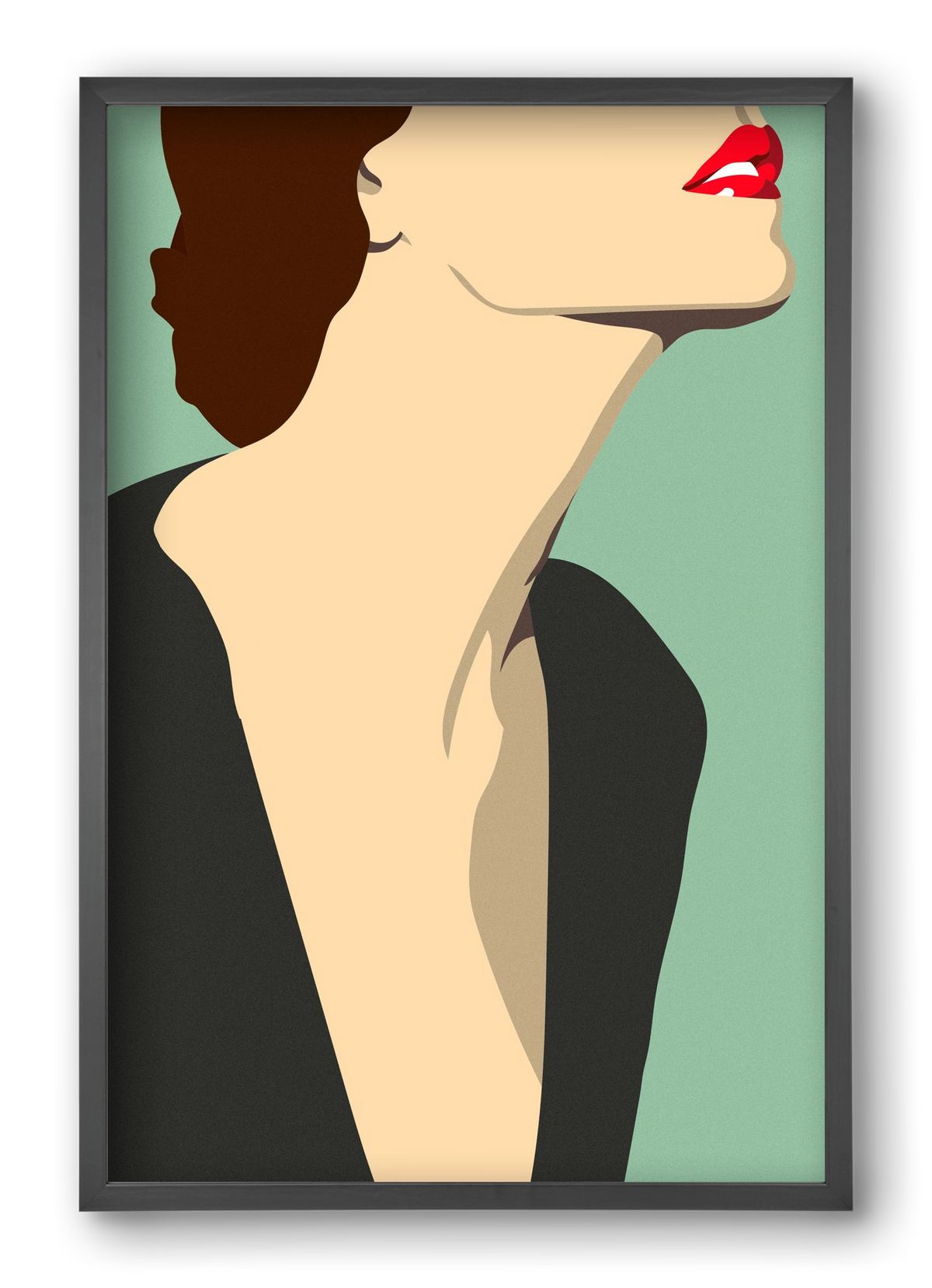 Fashion Illustration, 40x60 cm (40x60 cm), Fekete keret