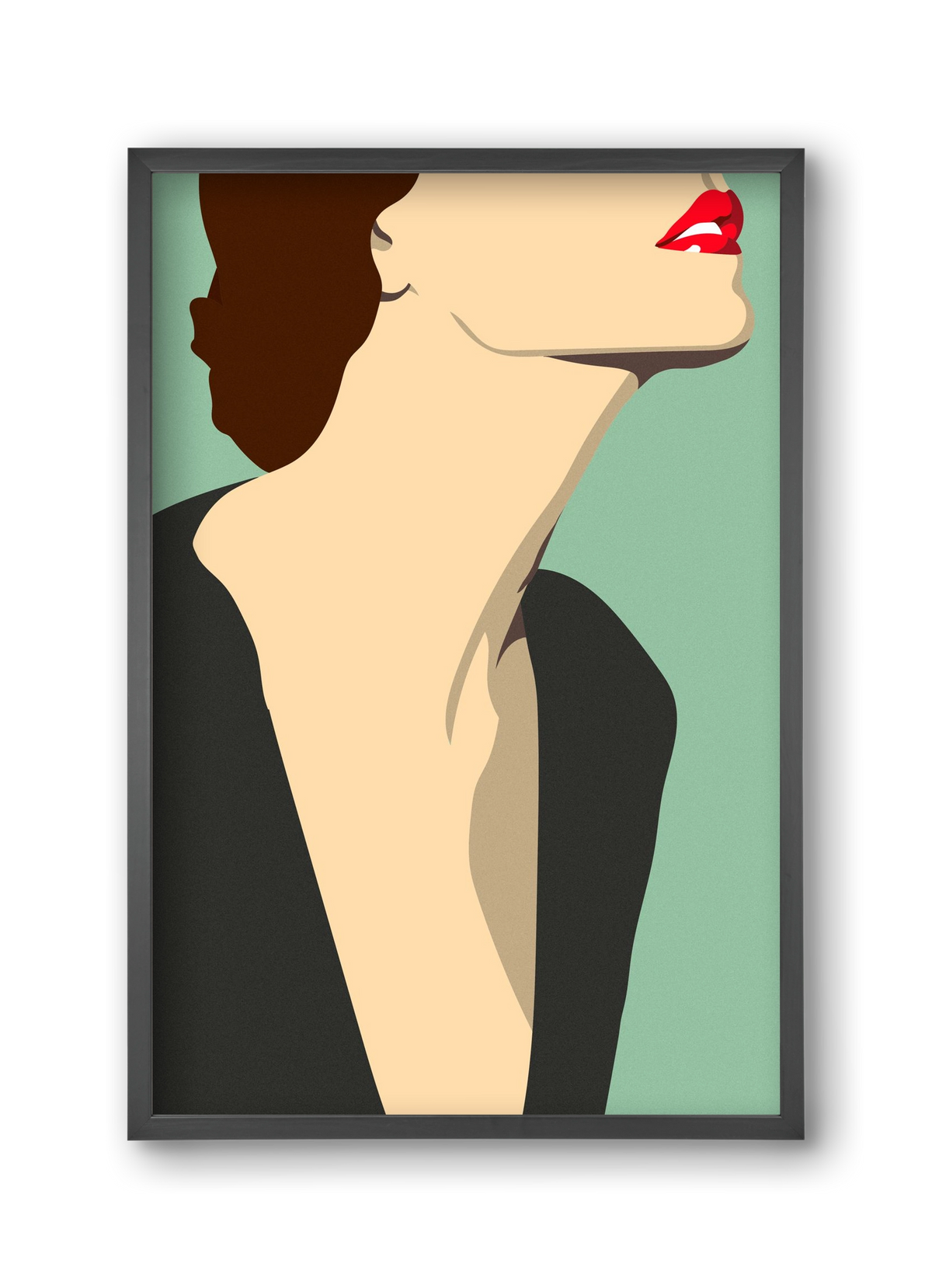 Fashion Illustration, 30x45 cm (30x45 cm), Fekete keret