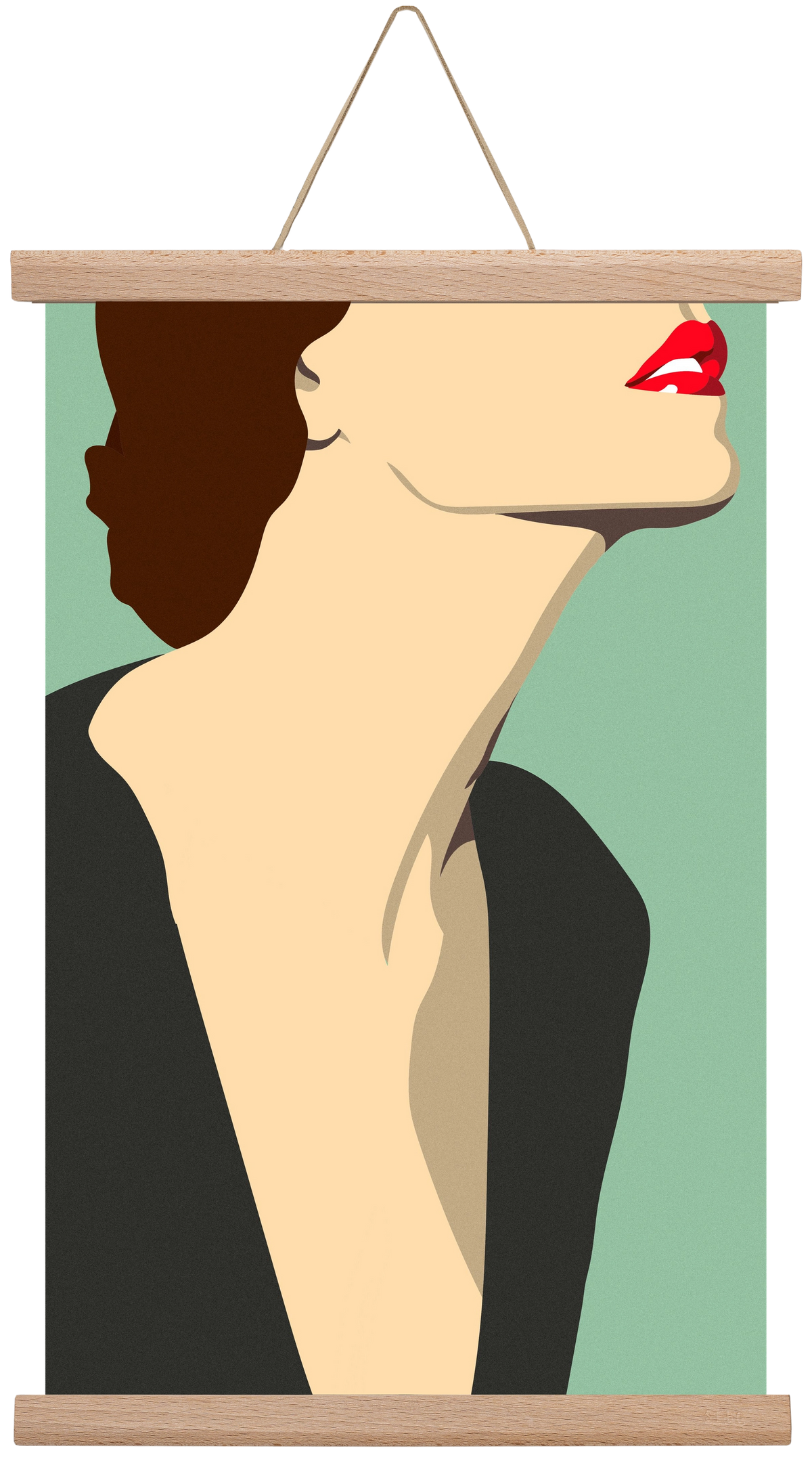 Fashion Illustration, 30x45 cm (30x45 cm), Tölgy akasztó
