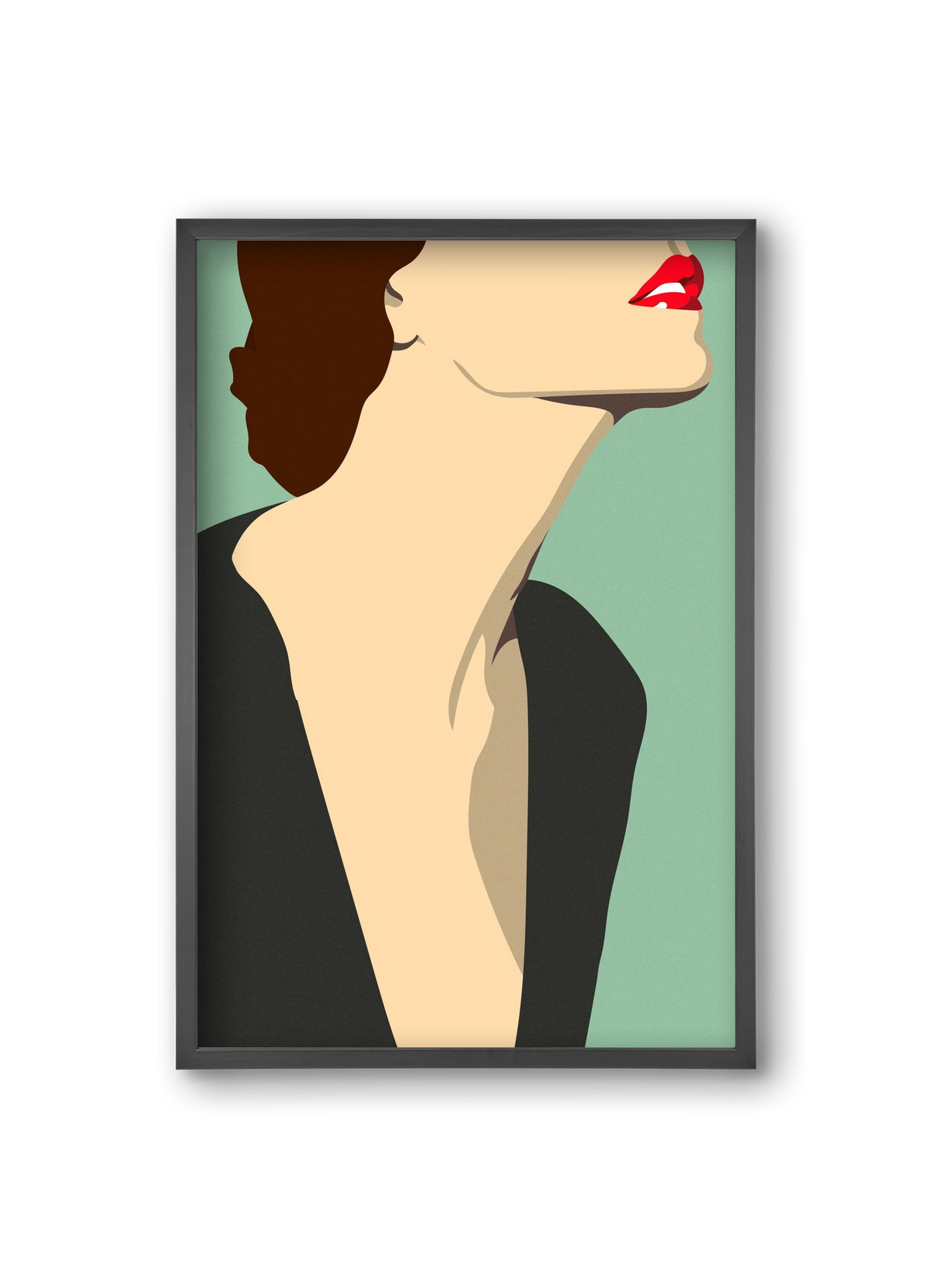 Fashion Illustration, 20x30 cm (20x30 cm), Fekete keret