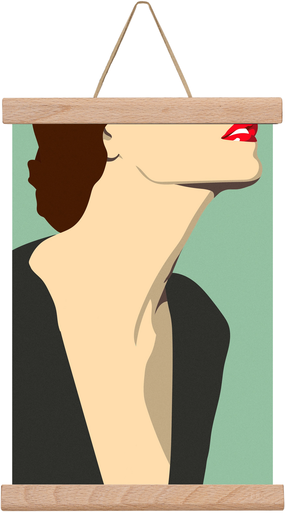 Fashion Illustration, 20x30 cm (20x30 cm), Tölgy akasztó