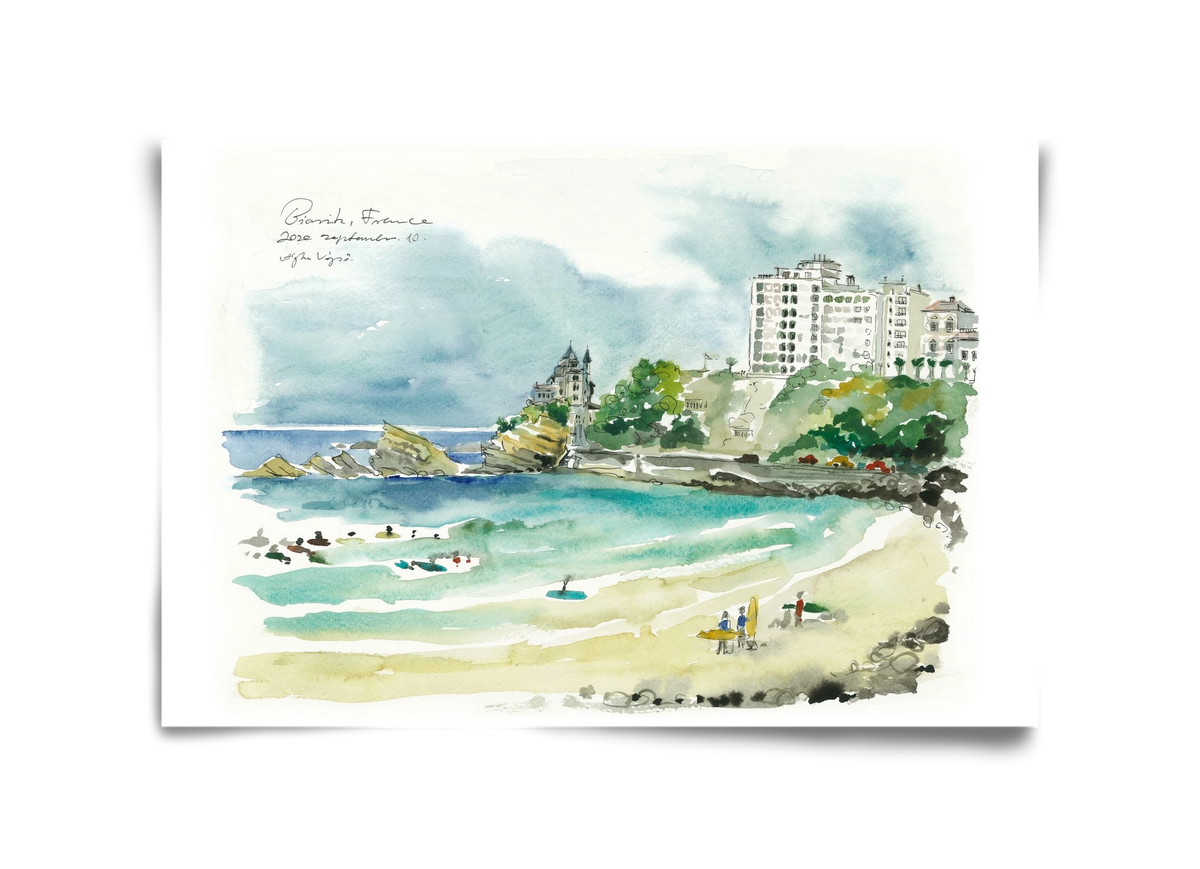 BIARRITZ - 2020.09.10, 45x30 cm, Keret nélkül
