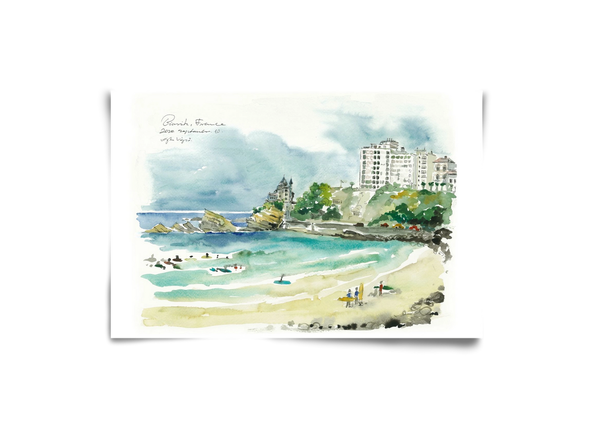 BIARRITZ - 2020.09.10, 30x20 cm, Keret nélkül