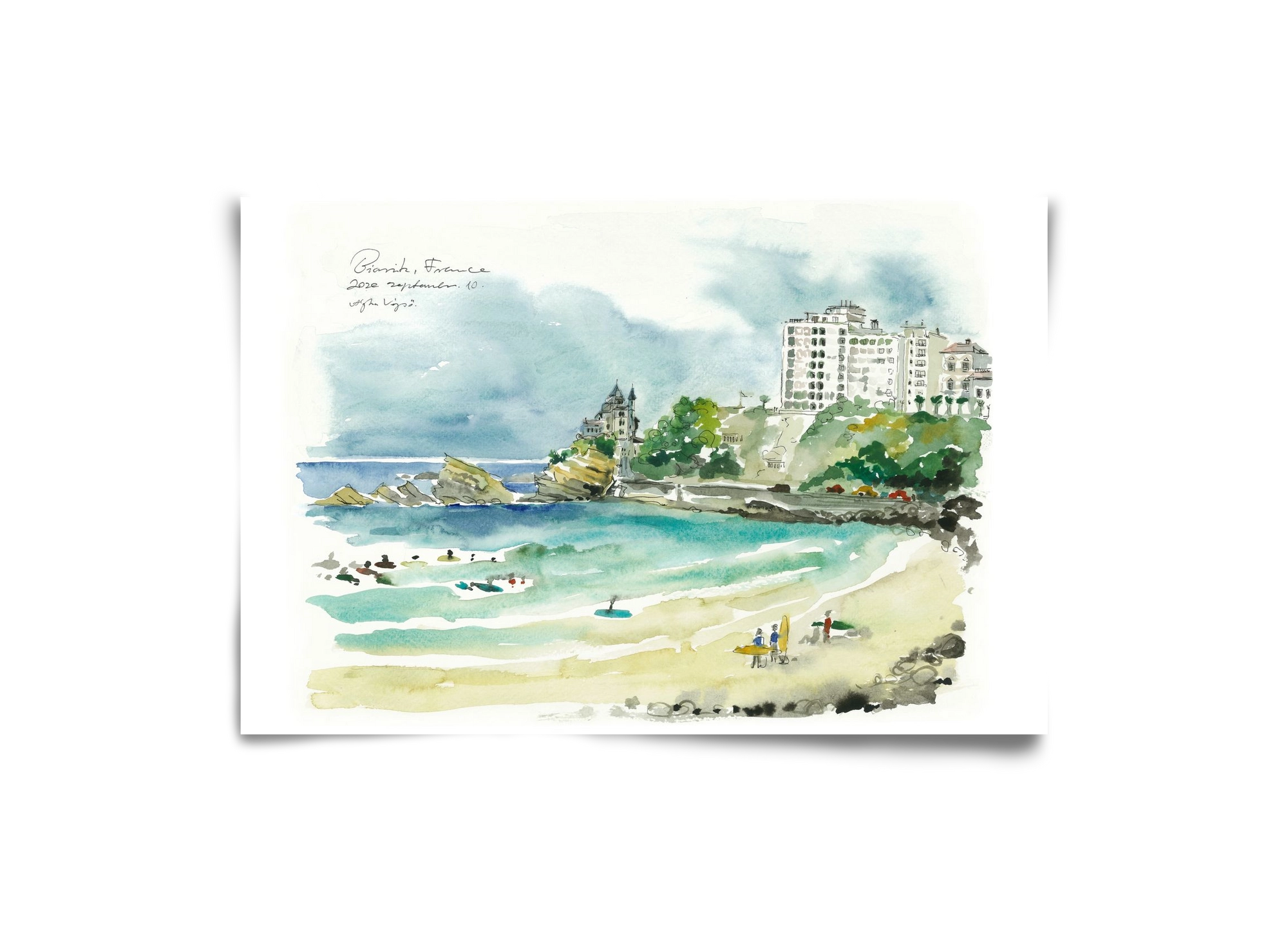 BIARRITZ - 2020.09.10, 30x20 cm, Keret nélkül