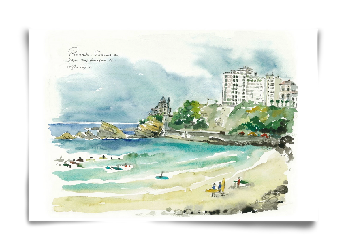 BIARRITZ - 2020.09.10, 60x40 cm, Keret nélkül