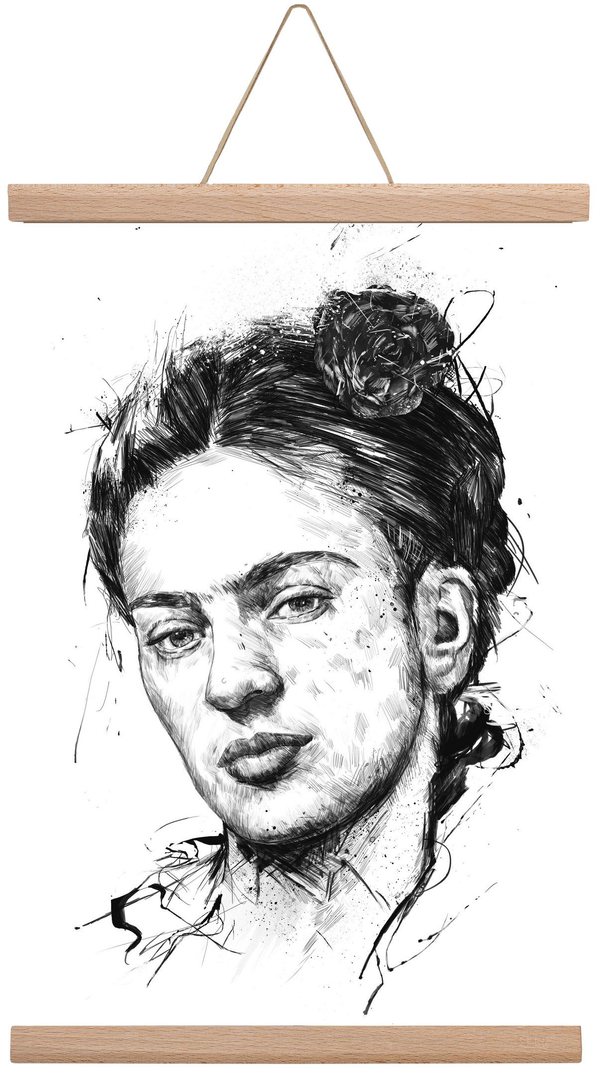 Frida, 30x45 cm (30x45 cm), Tölgy akasztó