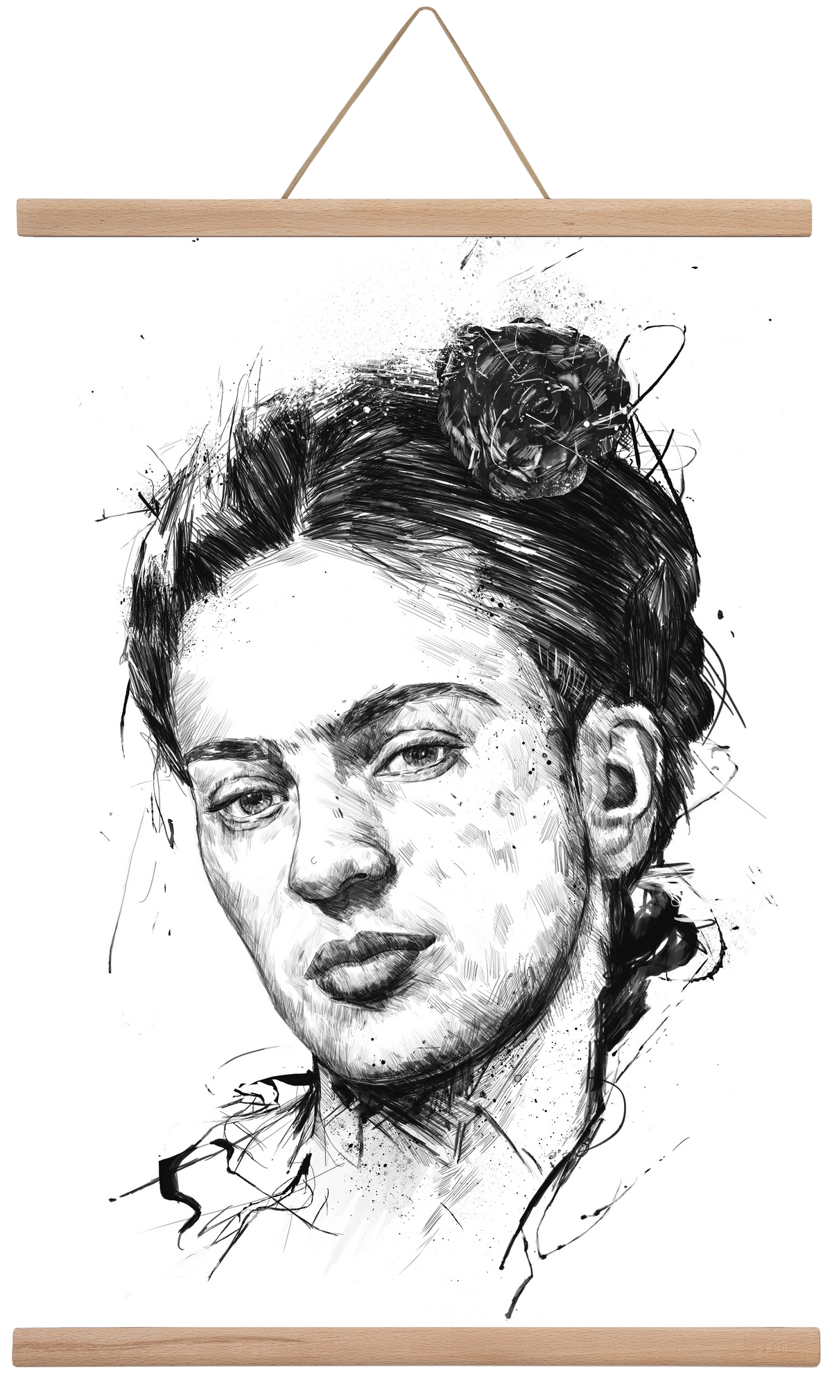 Frida, 40x60 cm (40x60 cm), Tölgy akasztó