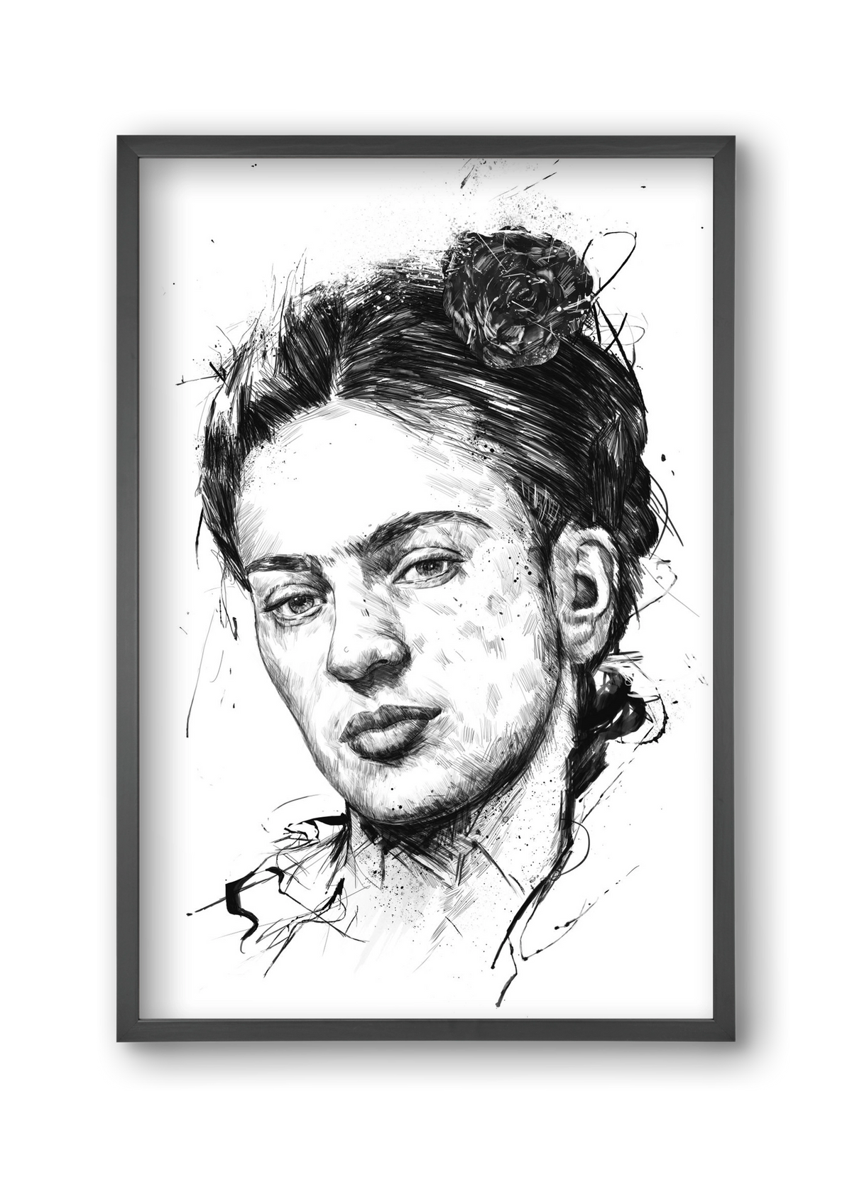 Frida, 30x45 cm (30x45 cm), Fekete keret