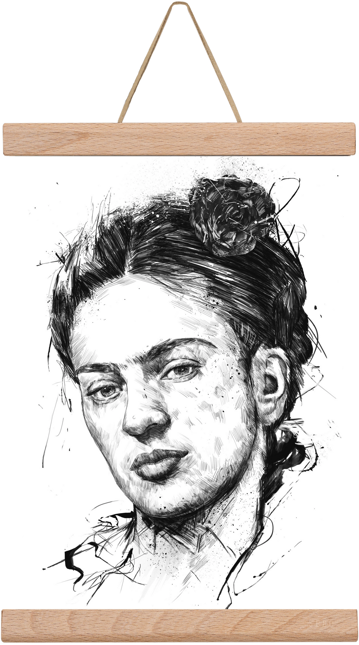 Frida, 20x30 cm (20x30 cm), Tölgy akasztó