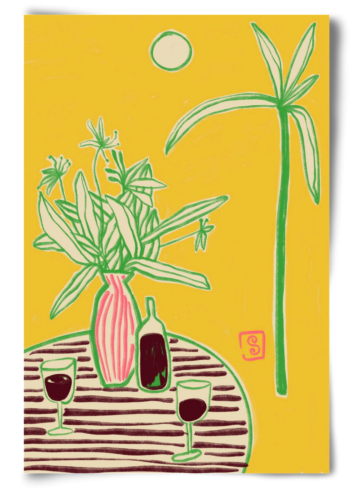 CONVERSATION BY THE SEA, 60x90 cm, Keret nélkül