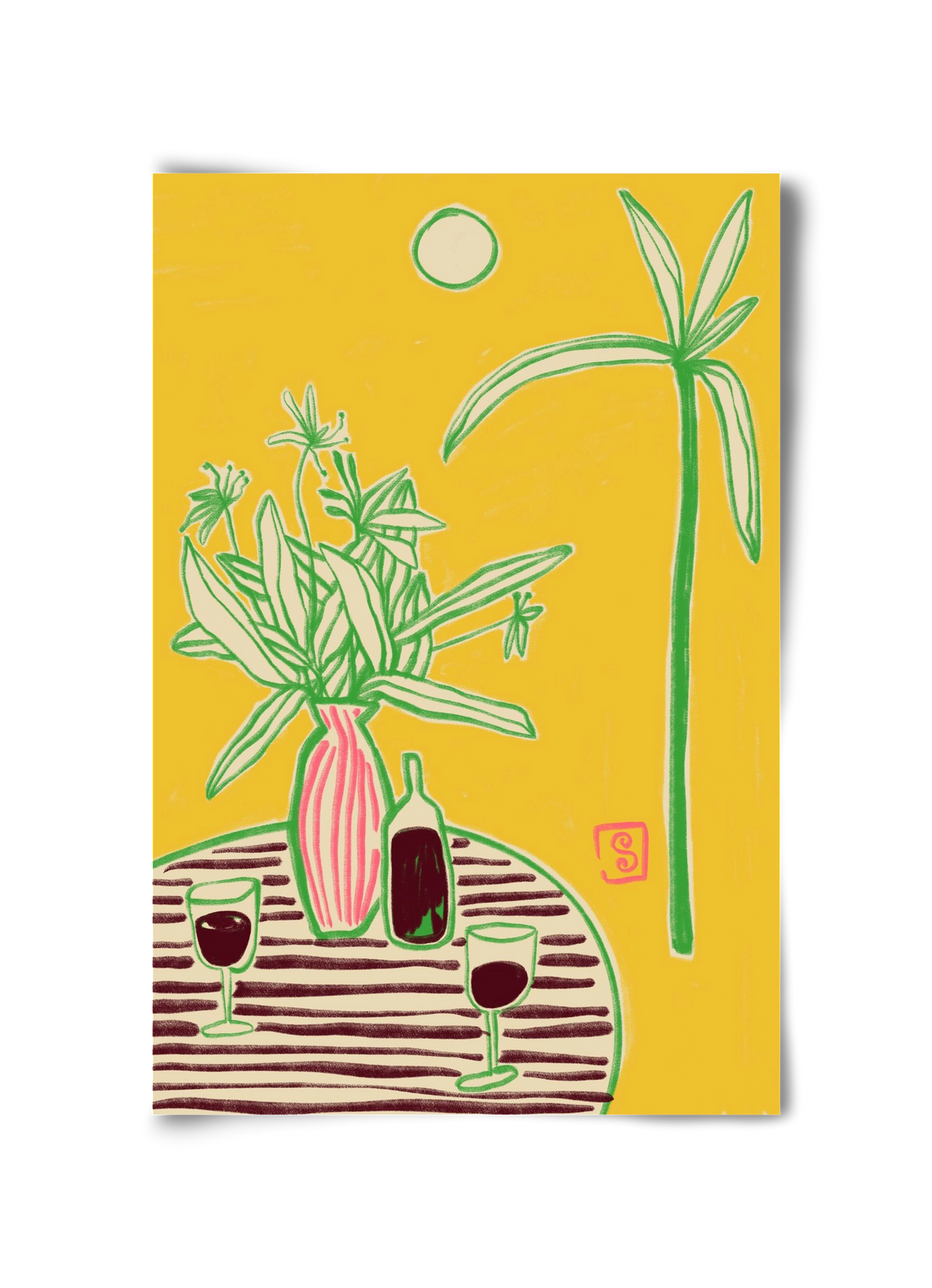 CONVERSATION BY THE SEA, 30x45 cm, Keret nélkül