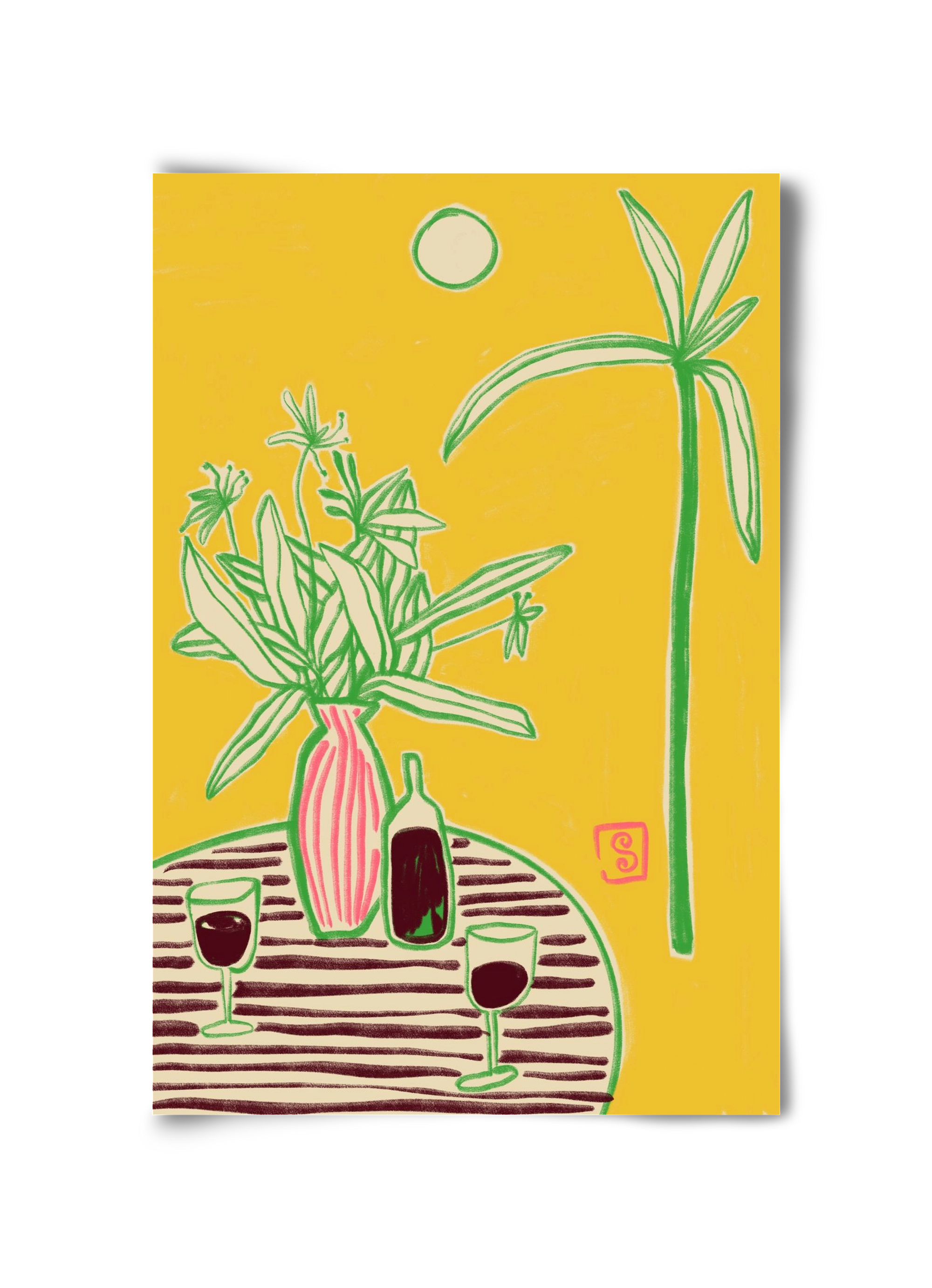 CONVERSATION BY THE SEA, 30x45 cm, Keret nélkül