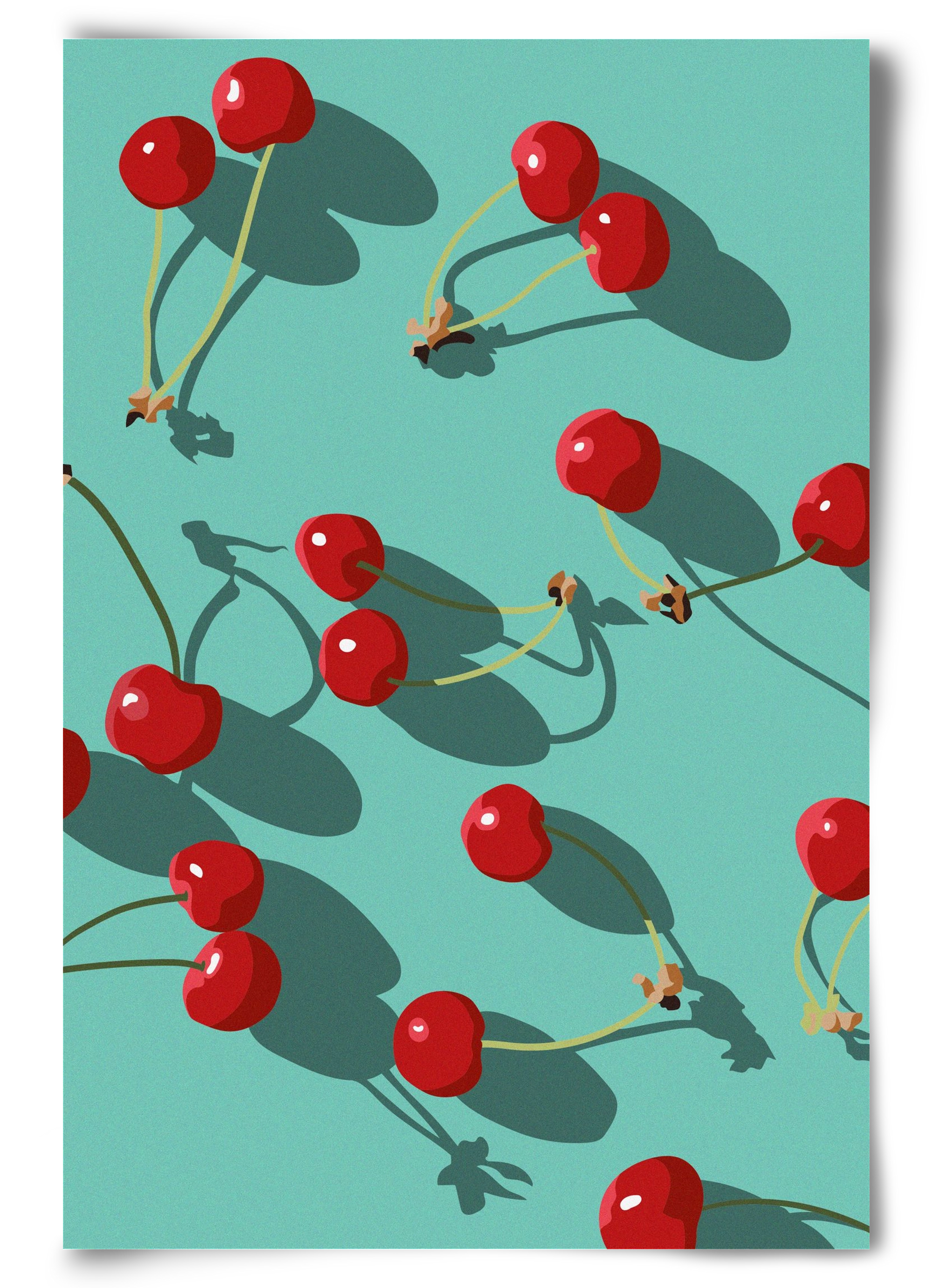 Cherries, 60x90 cm, Keret nélkül