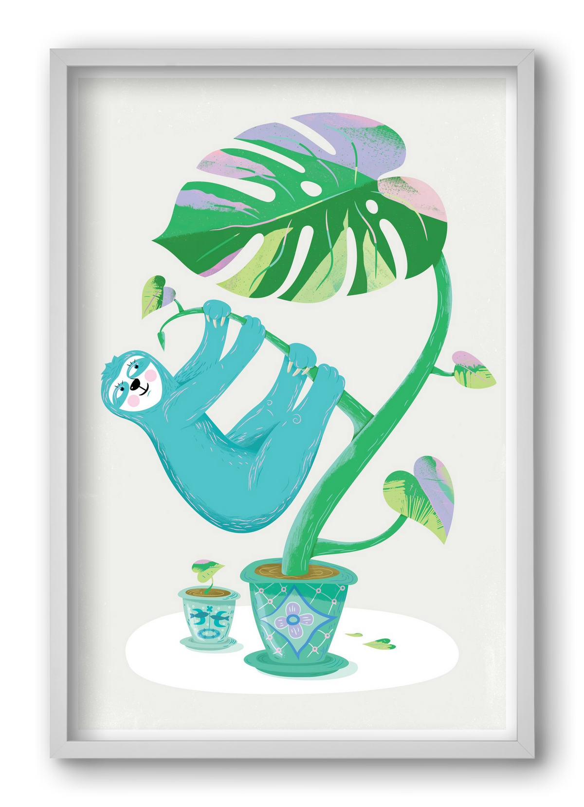 Lajháros, 40x60 cm (40x60 cm), Fehér keret