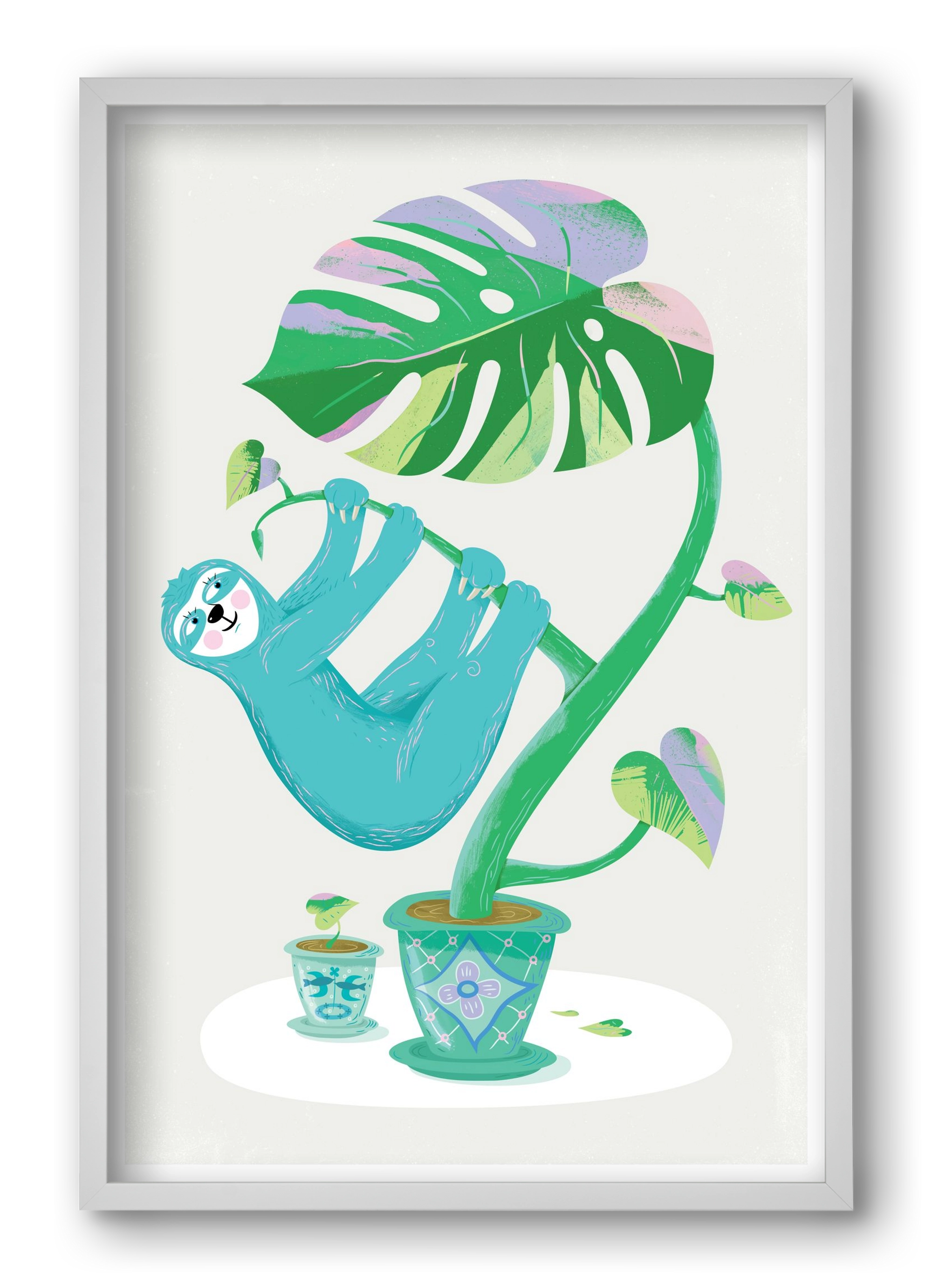 Lajháros, 40x60 cm (40x60 cm), Fehér keret