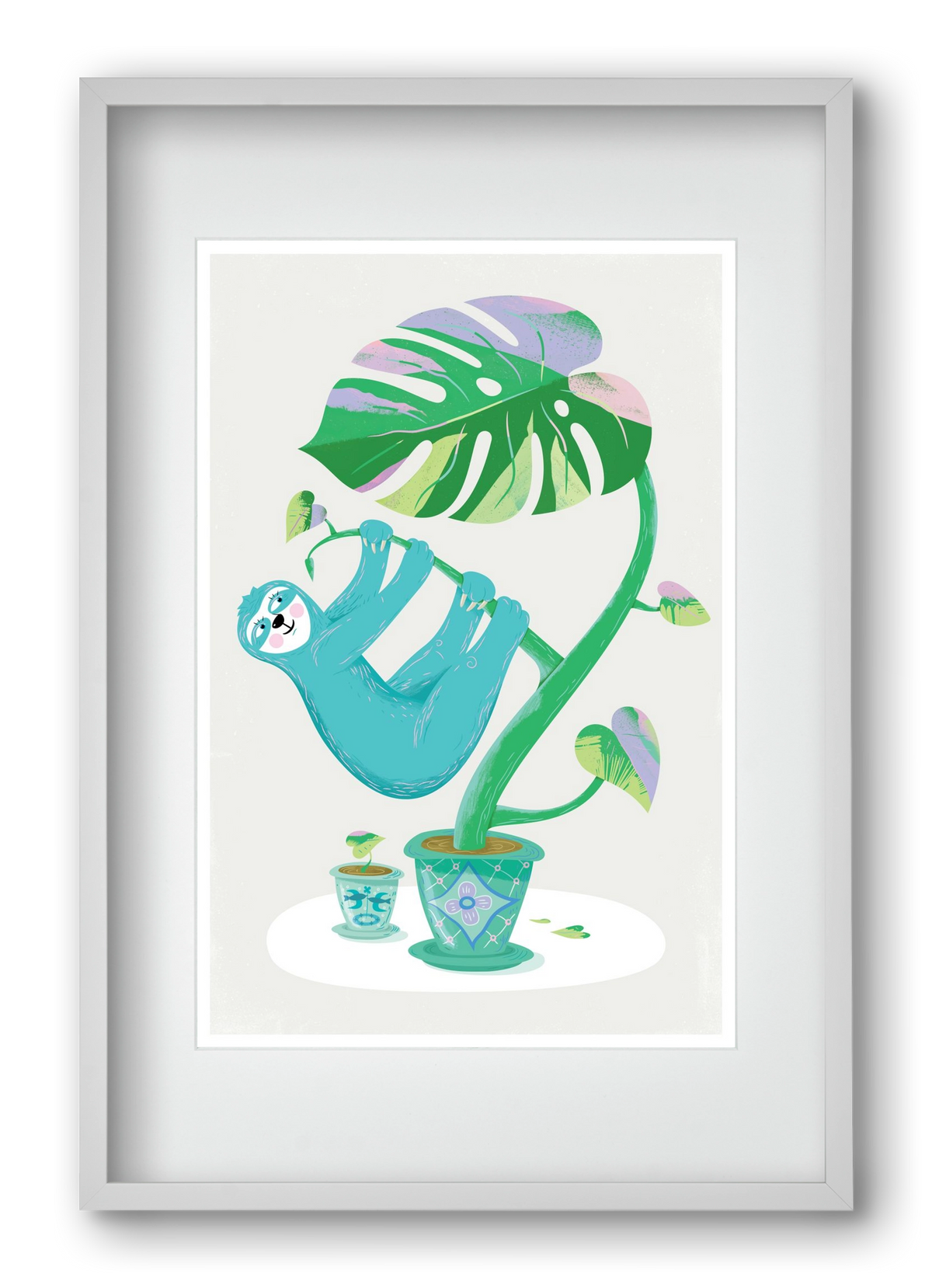 Lajháros, 40x60 cm (30x45 cm), Fehér keret, paszpartuval