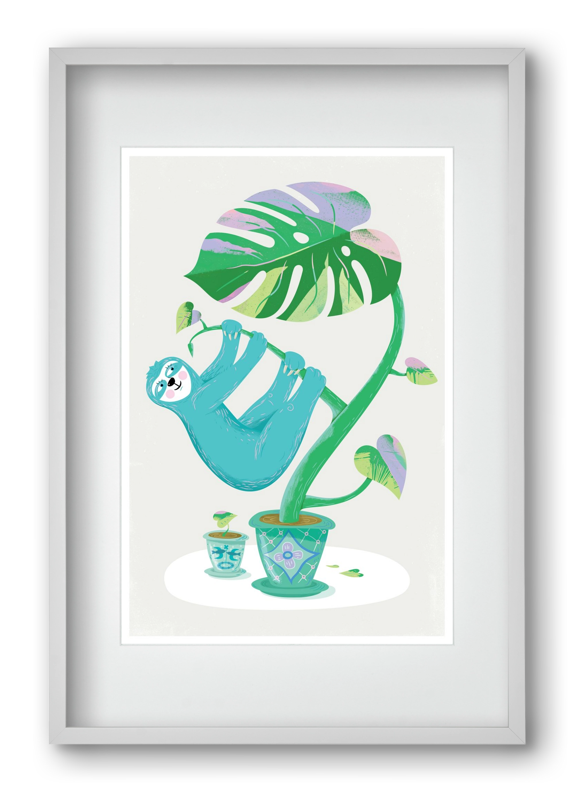 Lajháros, 40x60 cm (30x45 cm), Fehér keret, paszpartuval