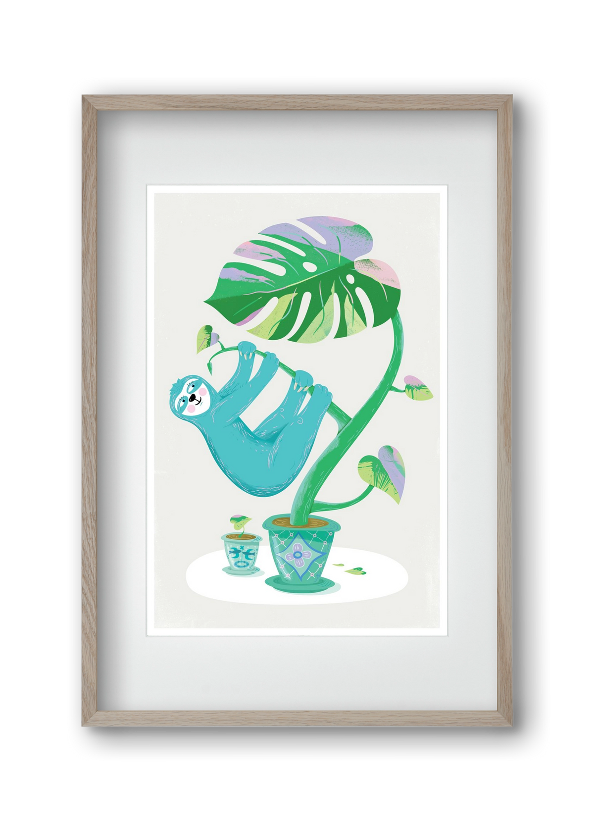 Lajháros, 30x45 cm (20x30 cm), Tölgy keret, paszpartuval