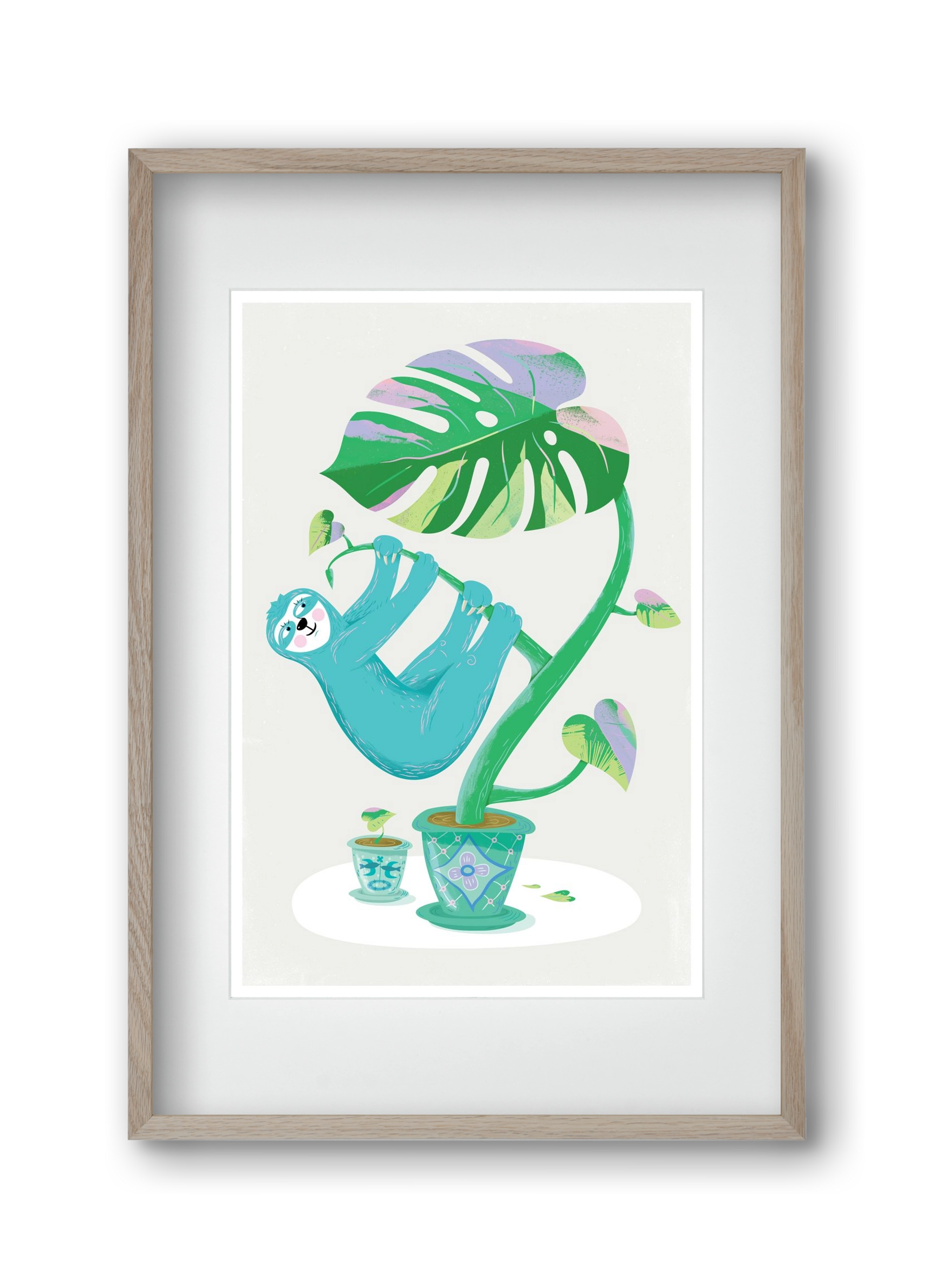 Lajháros, 30x45 cm (20x30 cm), Tölgy keret, paszpartuval