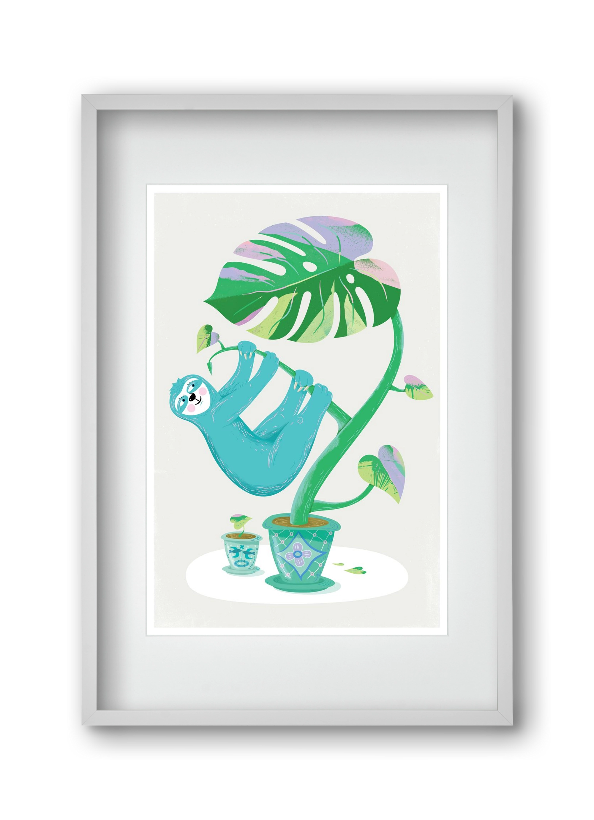 Lajháros, 30x45 cm (20x30 cm), Fehér keret, paszpartuval