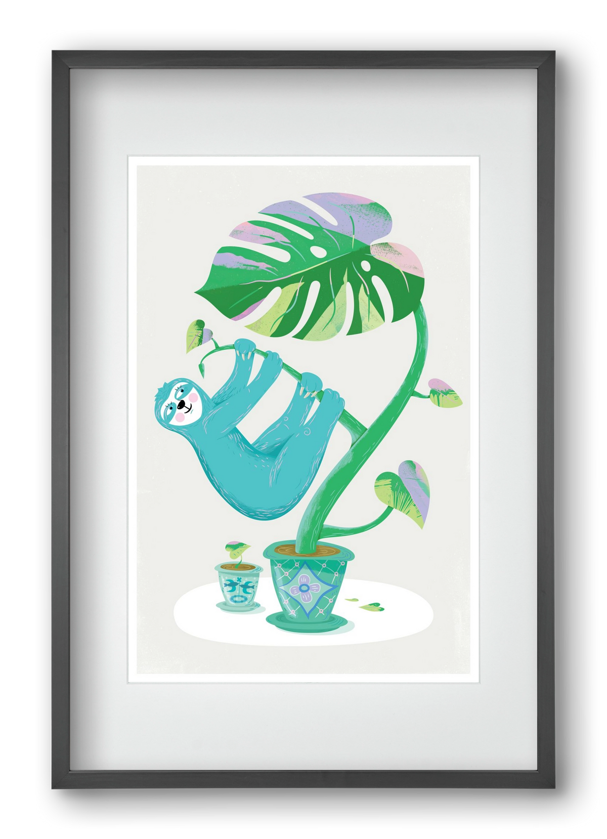 Lajháros, 40x60 cm (30x45 cm), Fekete keret, paszpartuval