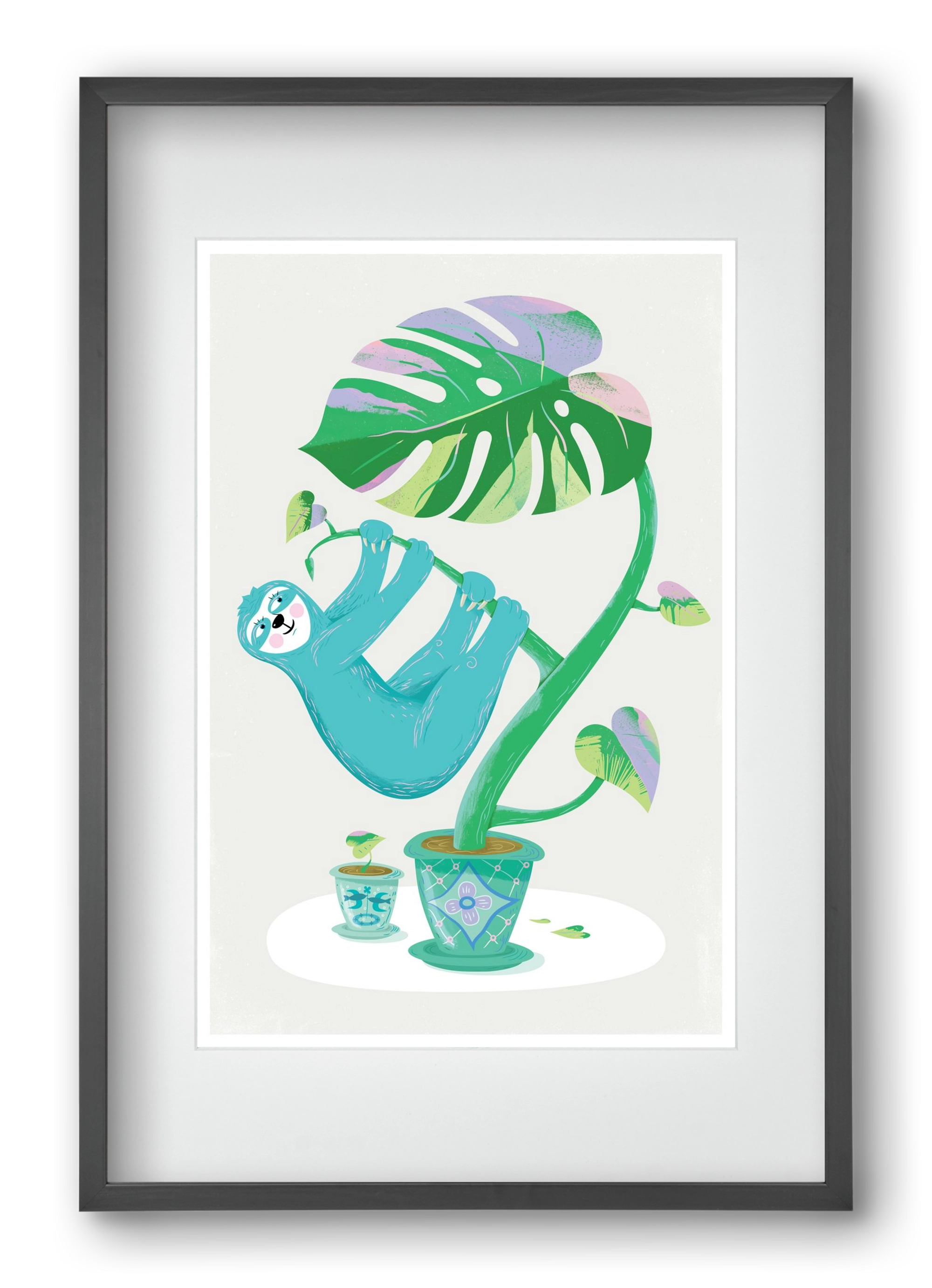 Lajháros, 40x60 cm (30x45 cm), Fekete keret, paszpartuval