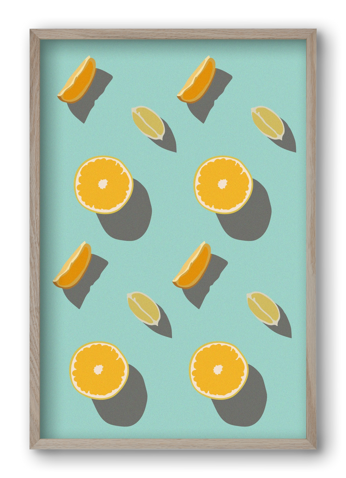 Lemon, 40x60 cm (40x60 cm), Tölgy keret