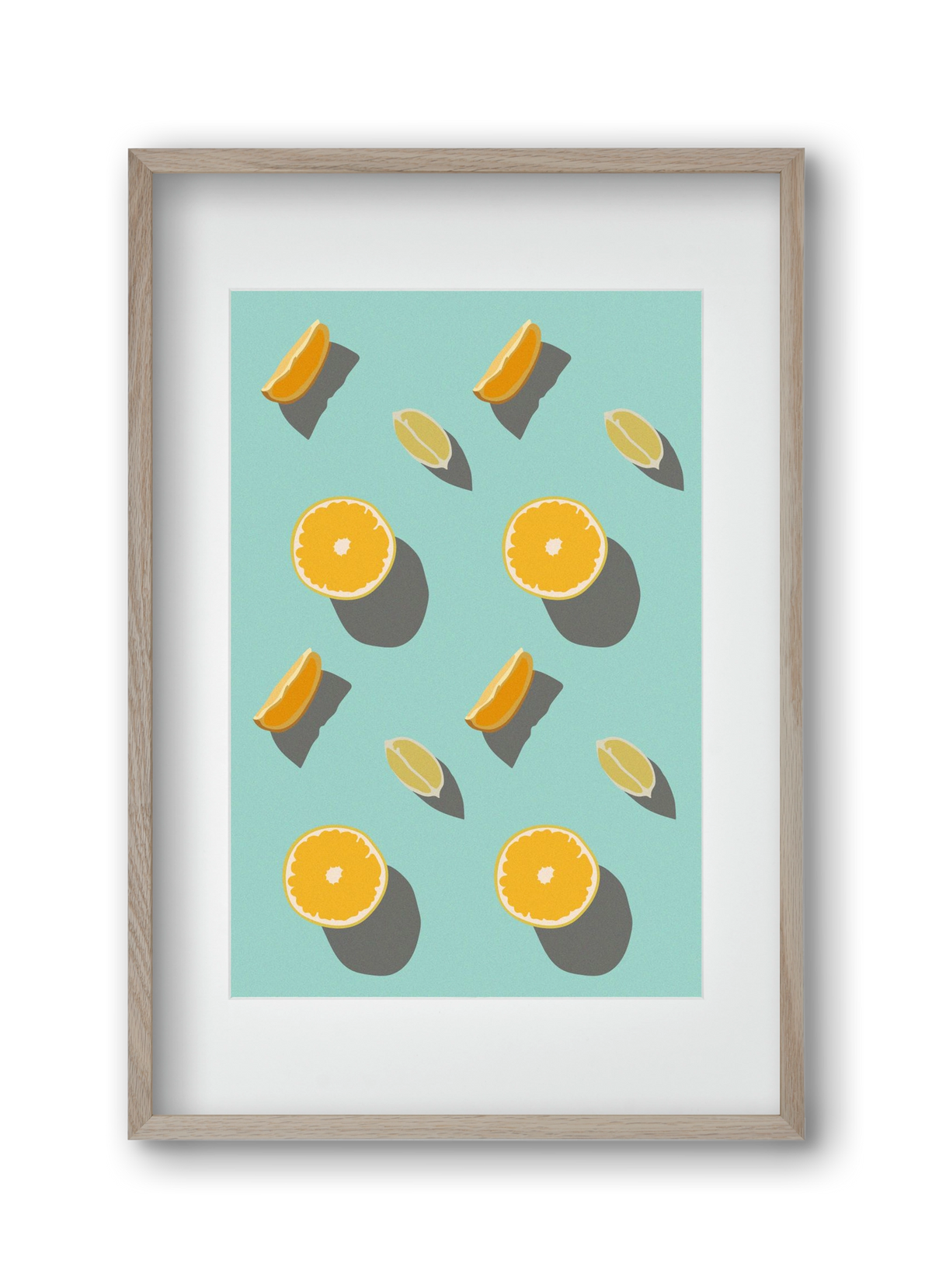 Lemon, 30x45 cm (20x30 cm), Tölgy keret, paszpartuval