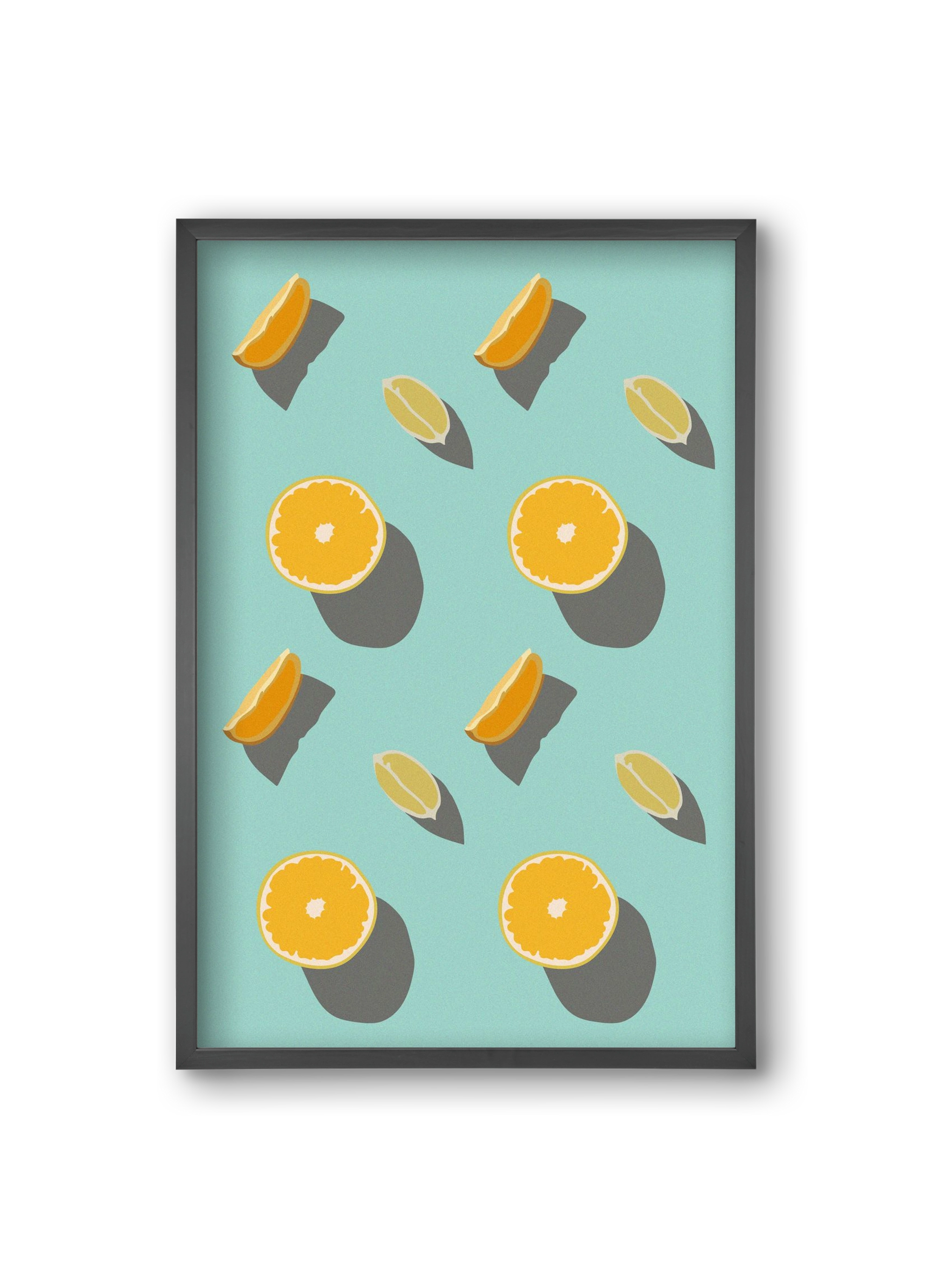 Lemon, 20x30 cm (20x30 cm), Fekete keret