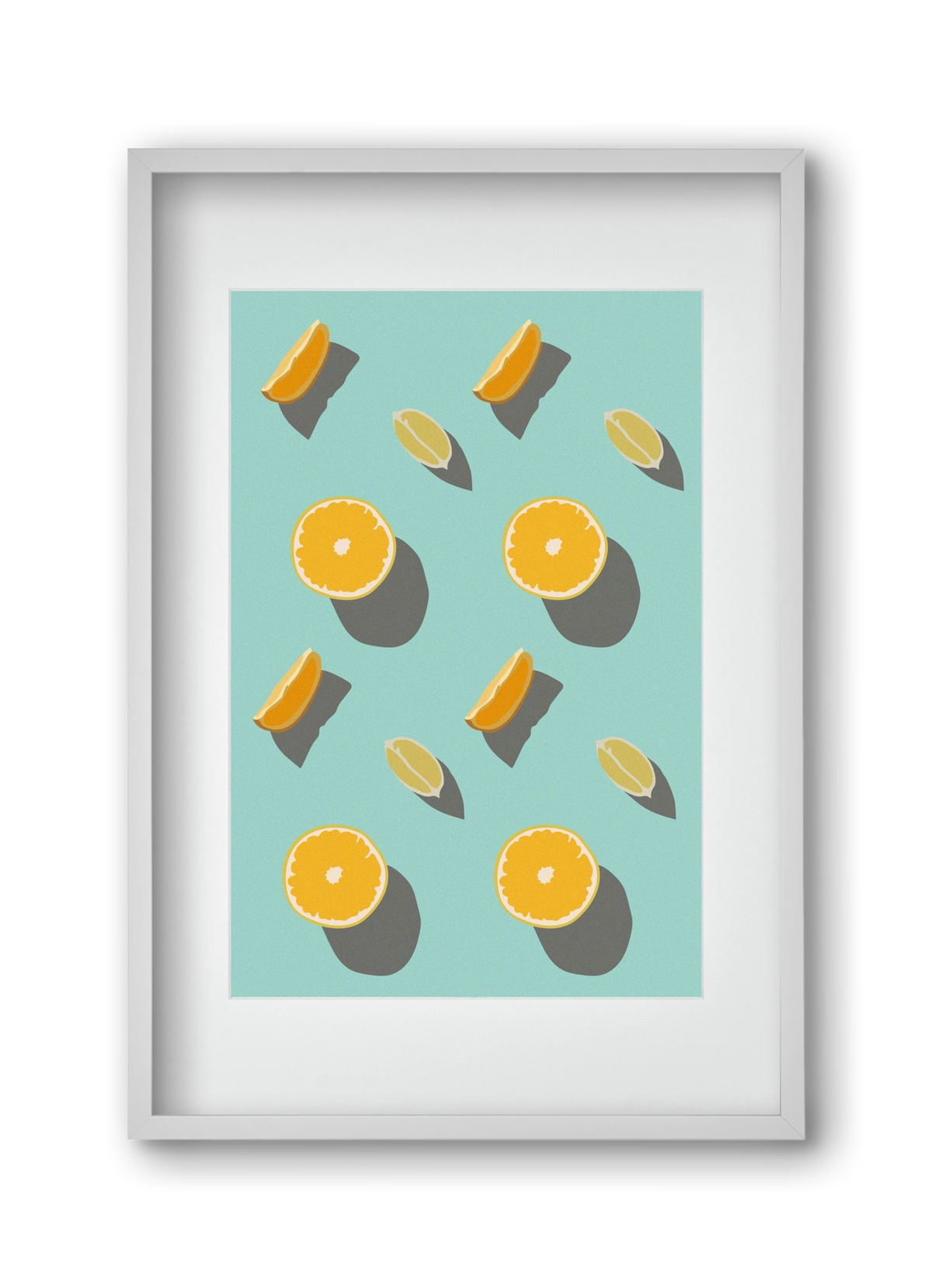 Lemon, 30x45 cm (20x30 cm), Fehér keret, paszpartuval