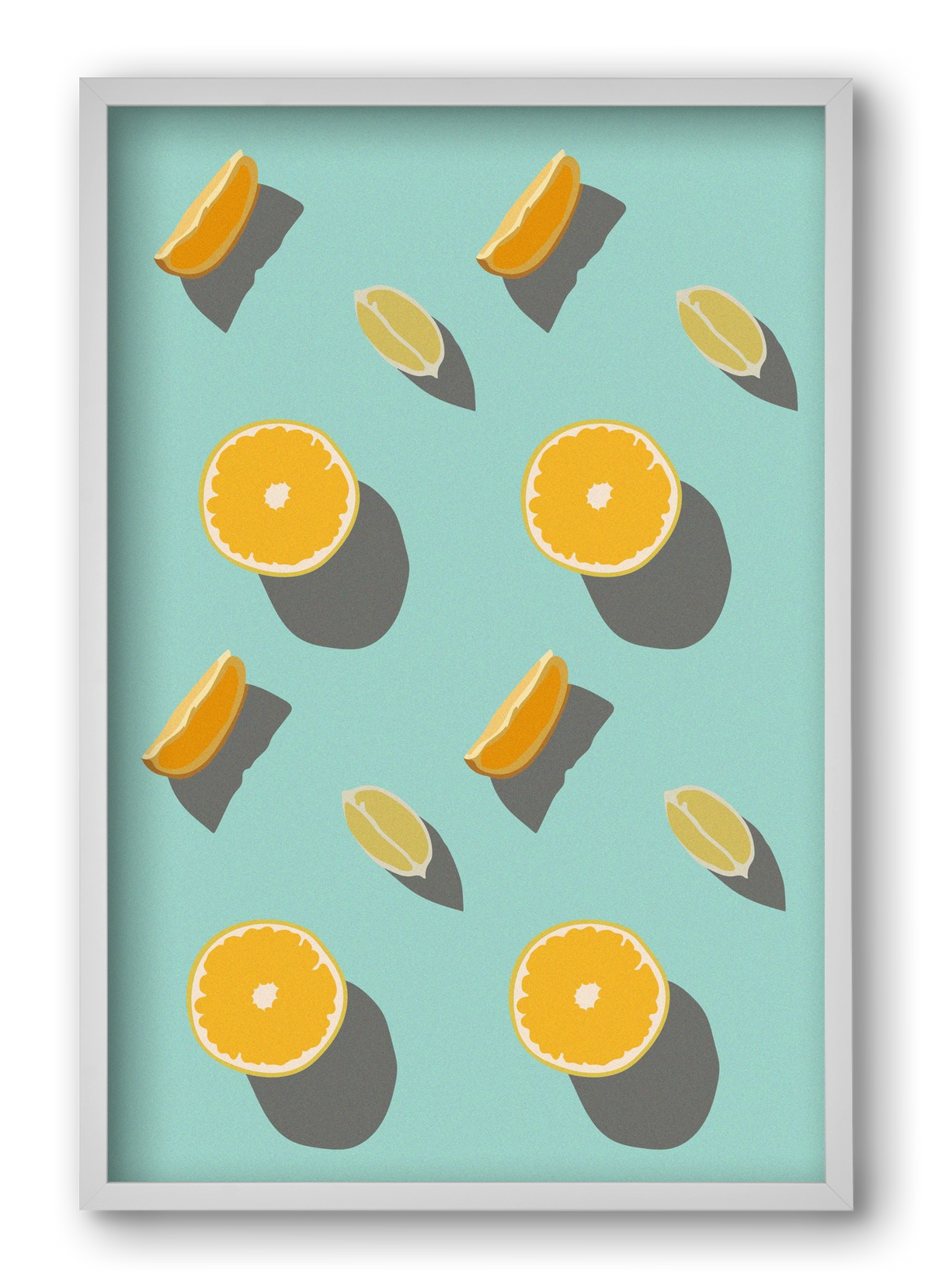 Lemon, 40x60 cm (40x60 cm), Fehér keret