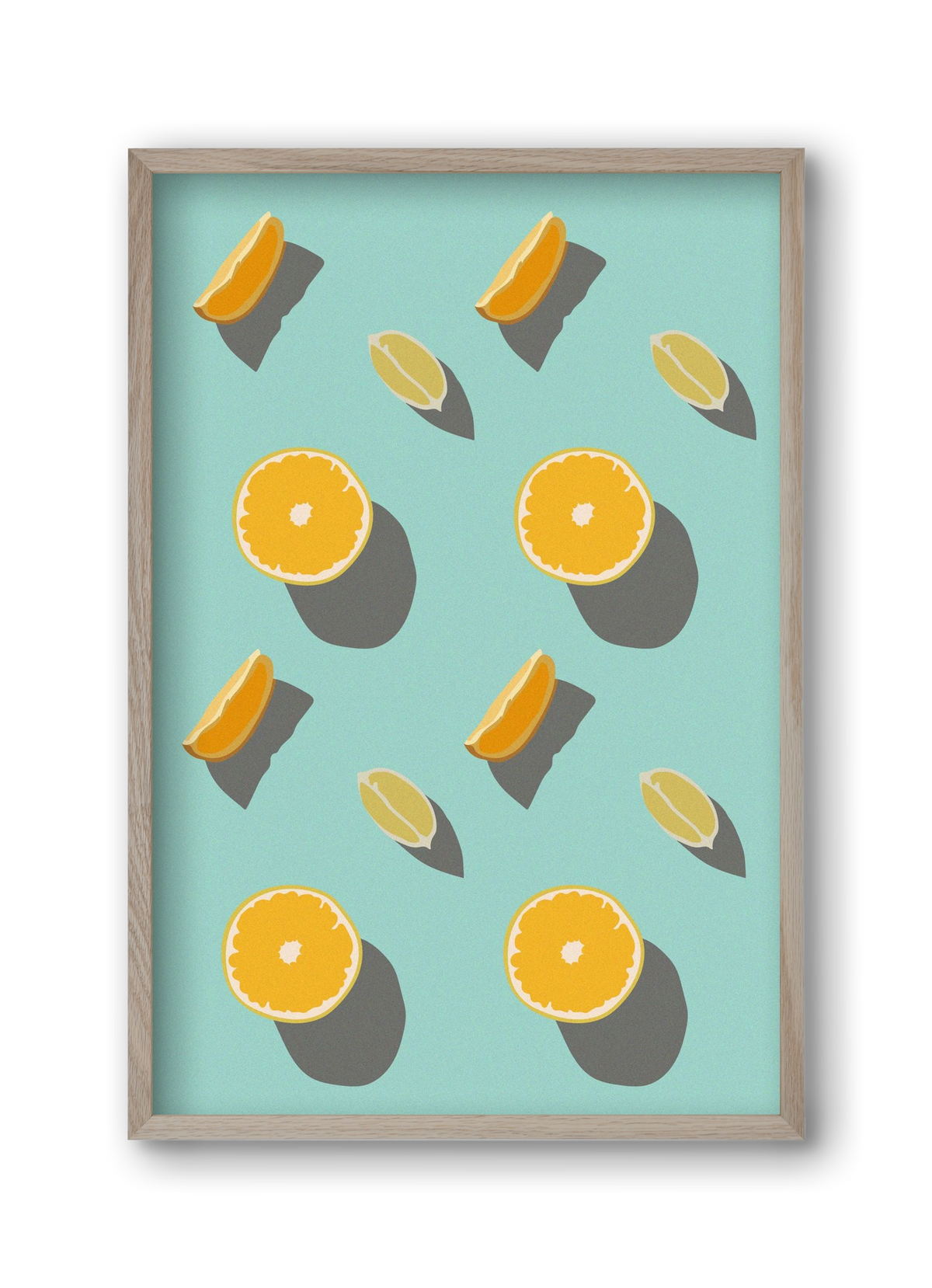 Lemon, 30x45 cm (30x45 cm), Tölgy keret