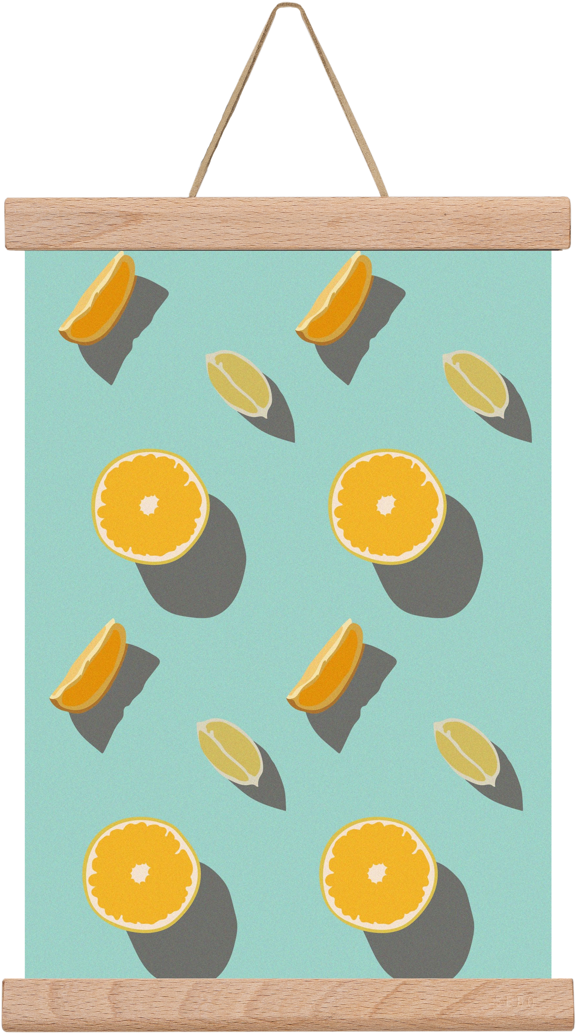 Lemon, 20x30 cm (20x30 cm), Tölgy akasztó