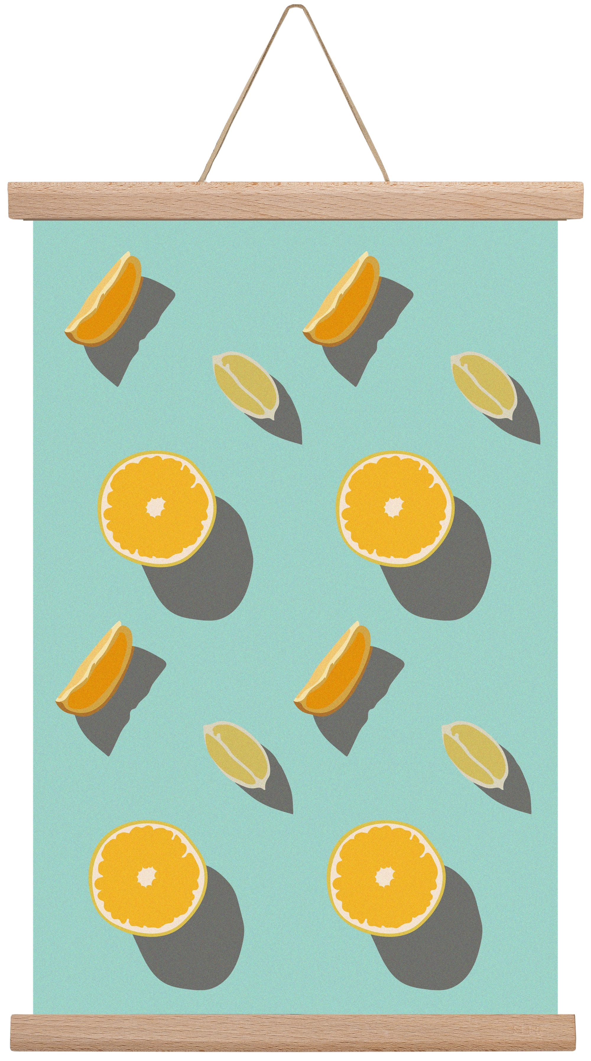 Lemon, 30x45 cm (30x45 cm), Tölgy akasztó