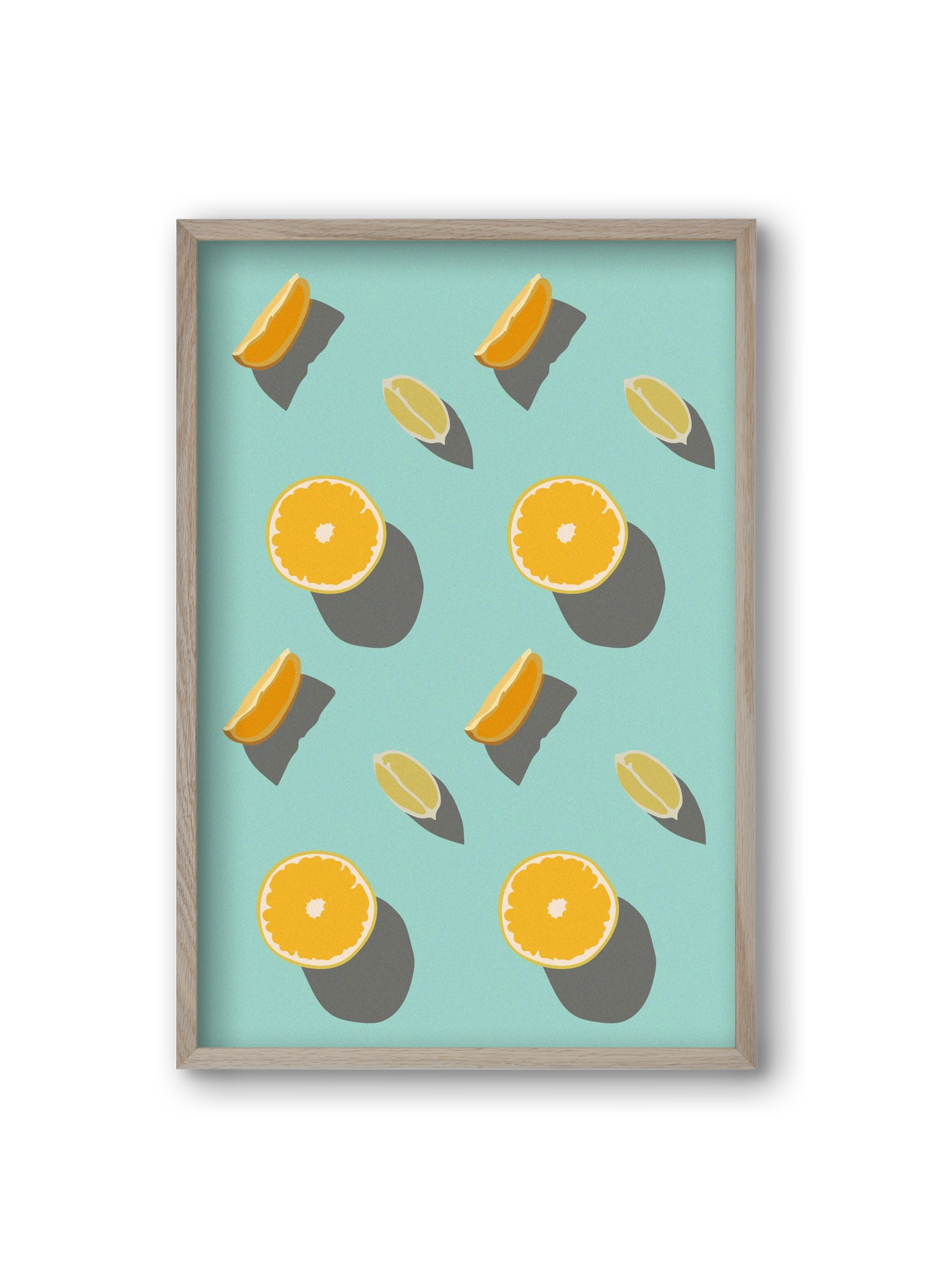 Lemon, 20x30 cm (20x30 cm), Tölgy keret