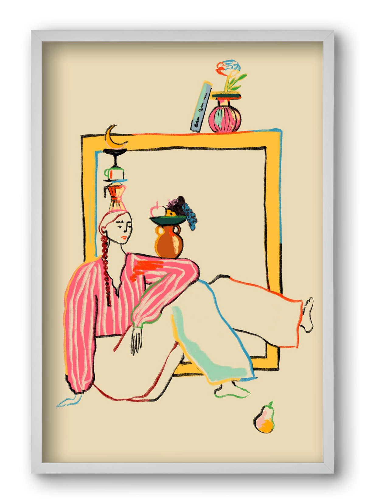 HOLIDAYS AT HOME, 40x60 cm (40x60 cm), Fehér keret