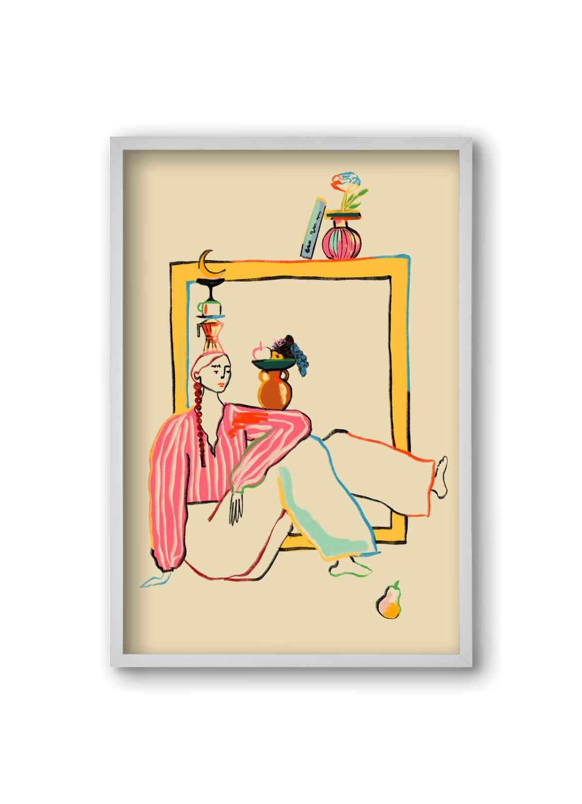 HOLIDAYS AT HOME, 20x30 cm (20x30 cm), Fehér keret