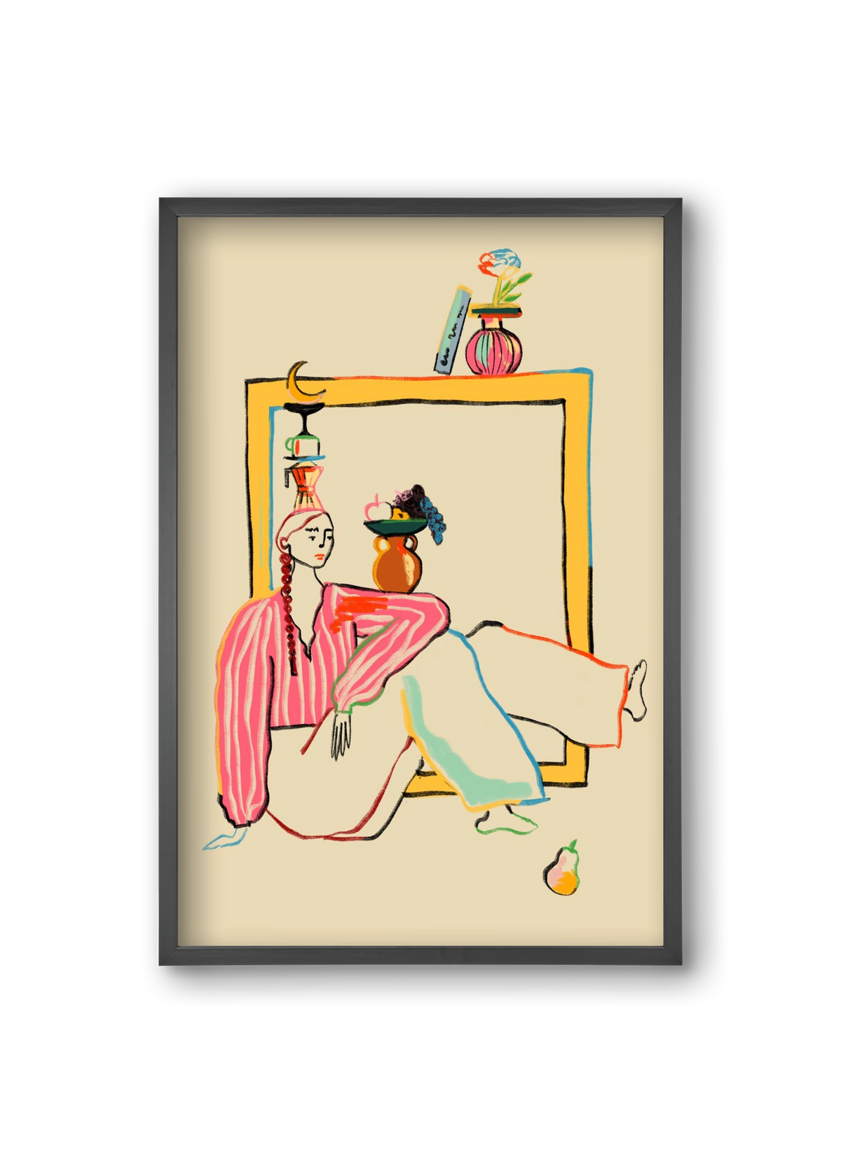 HOLIDAYS AT HOME, 20x30 cm (20x30 cm), Fekete keret