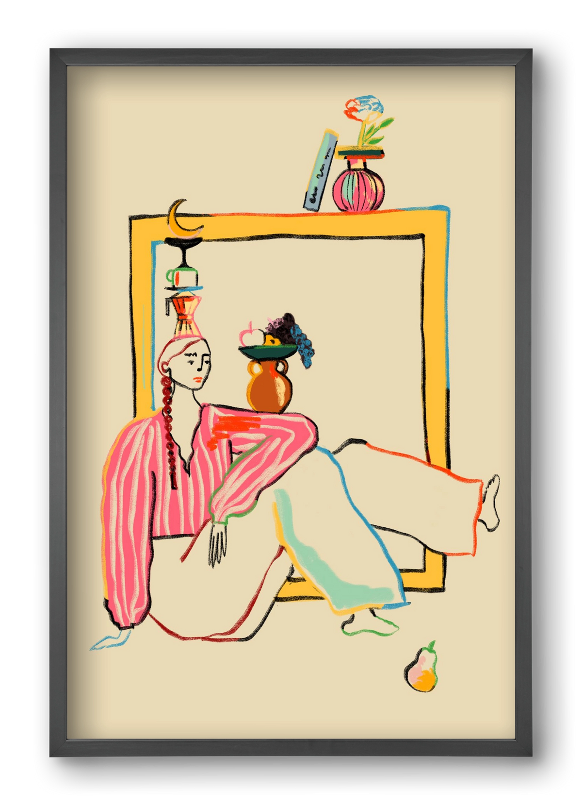 HOLIDAYS AT HOME, 40x60 cm (40x60 cm), Fekete keret