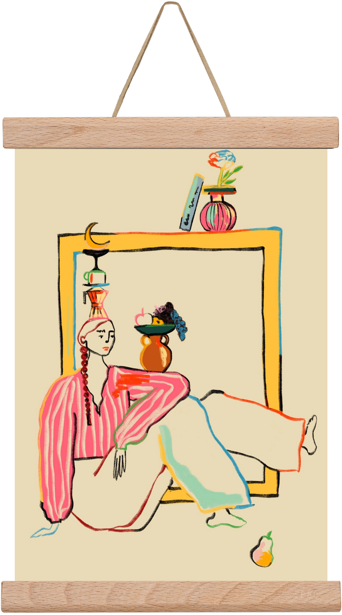 HOLIDAYS AT HOME, 20x30 cm (20x30 cm), Tölgy akasztó