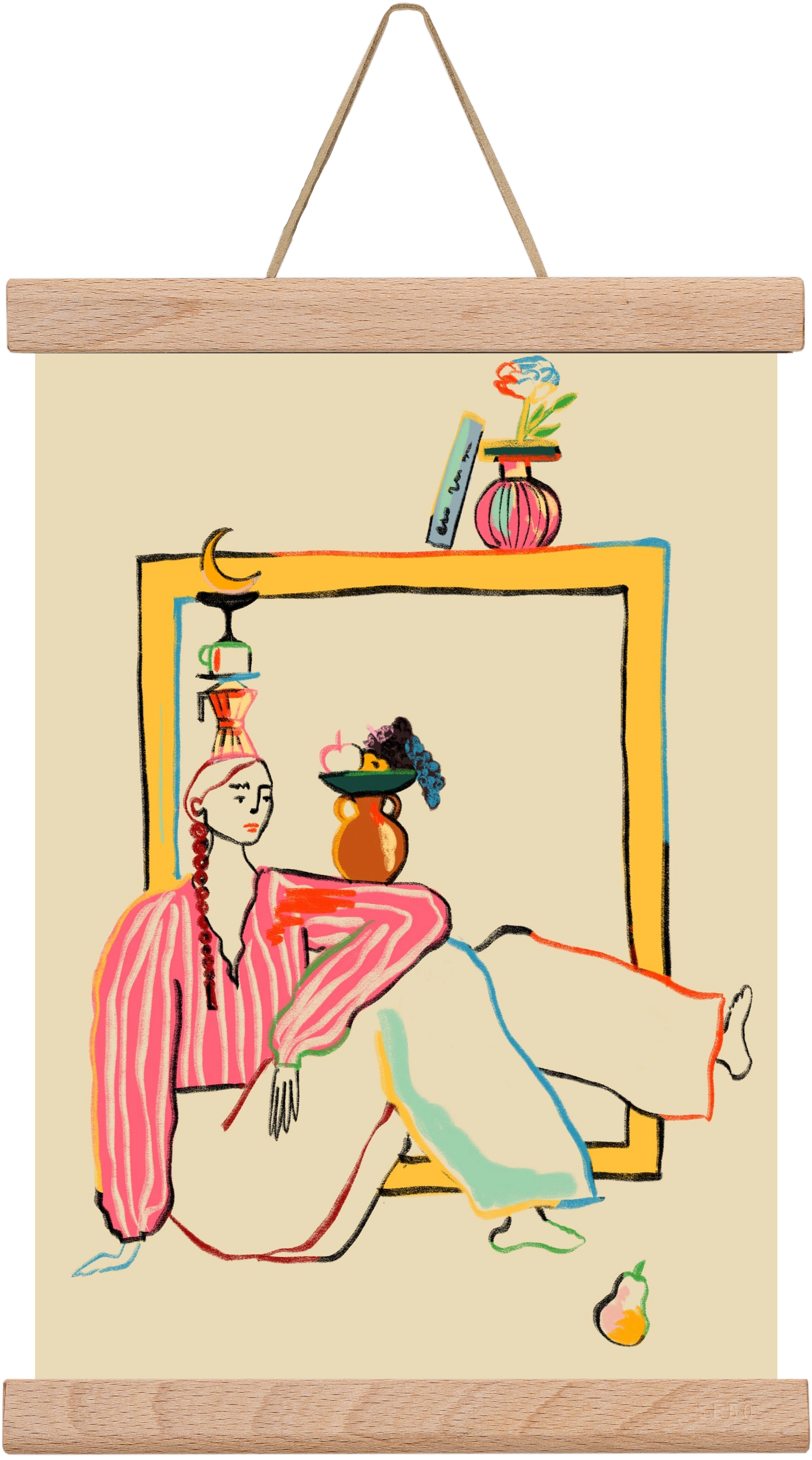 HOLIDAYS AT HOME, 20x30 cm (20x30 cm), Tölgy akasztó