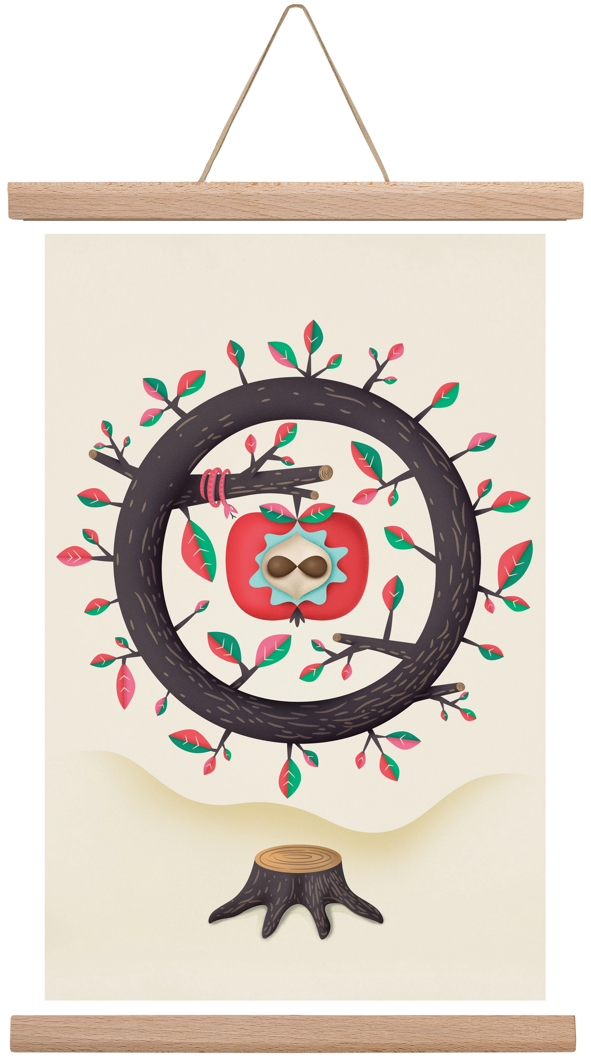 almafa, 30x45 cm (30x45 cm), Tölgy akasztó