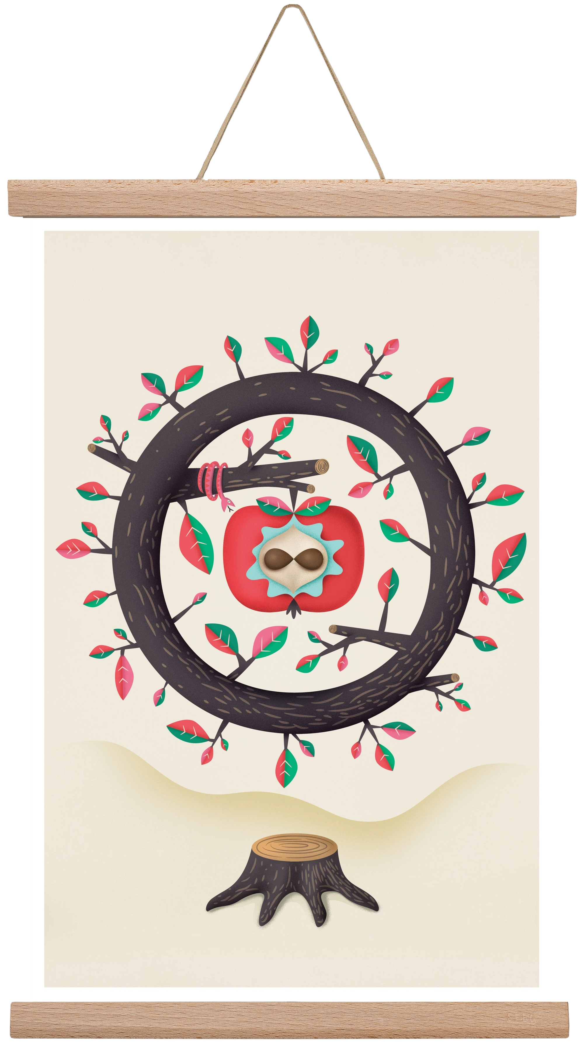 almafa, 30x45 cm (30x45 cm), Tölgy akasztó