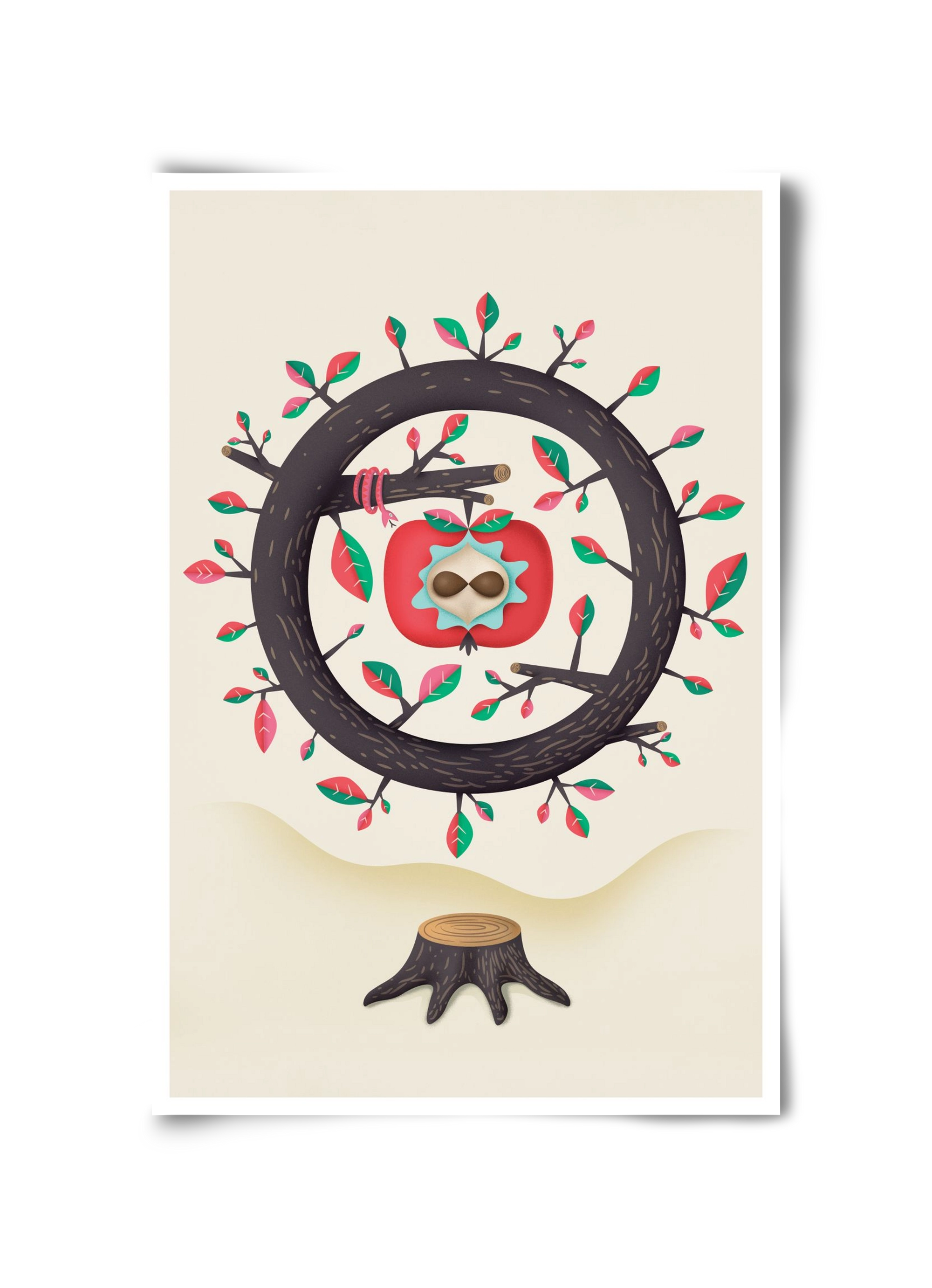 almafa, 30x45 cm, Keret nélkül