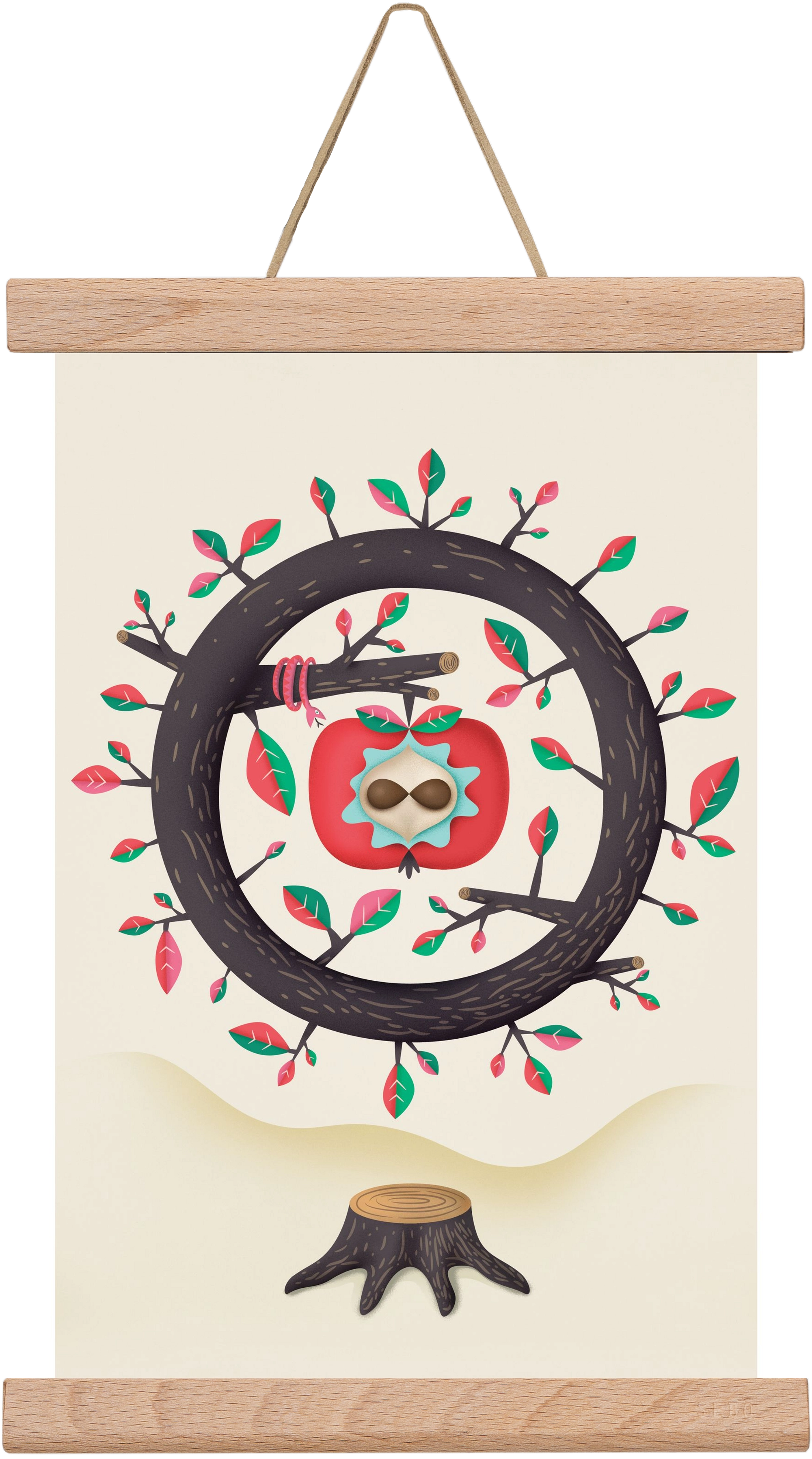 almafa, 20x30 cm (20x30 cm), Tölgy akasztó