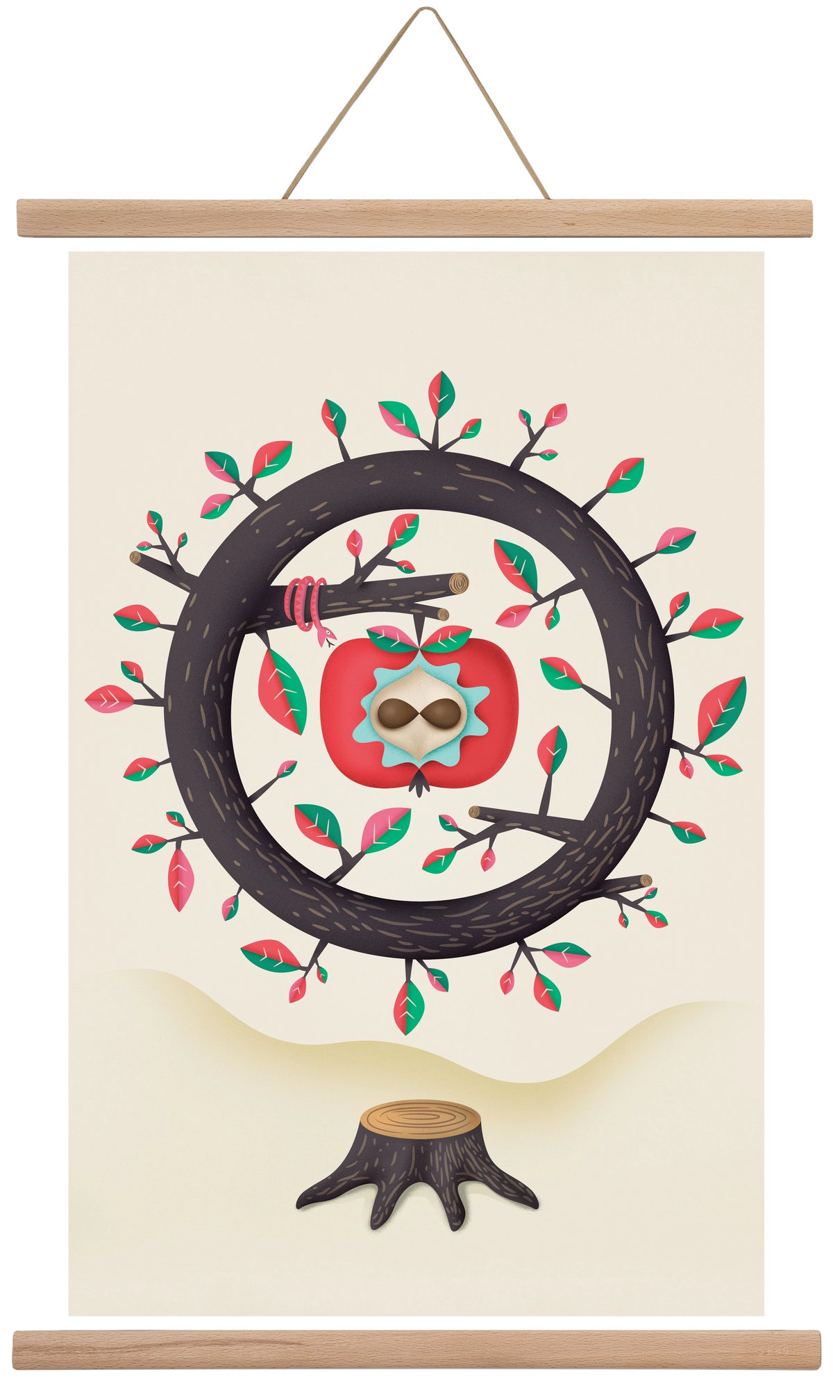 almafa, 40x60 cm (40x60 cm), Tölgy akasztó