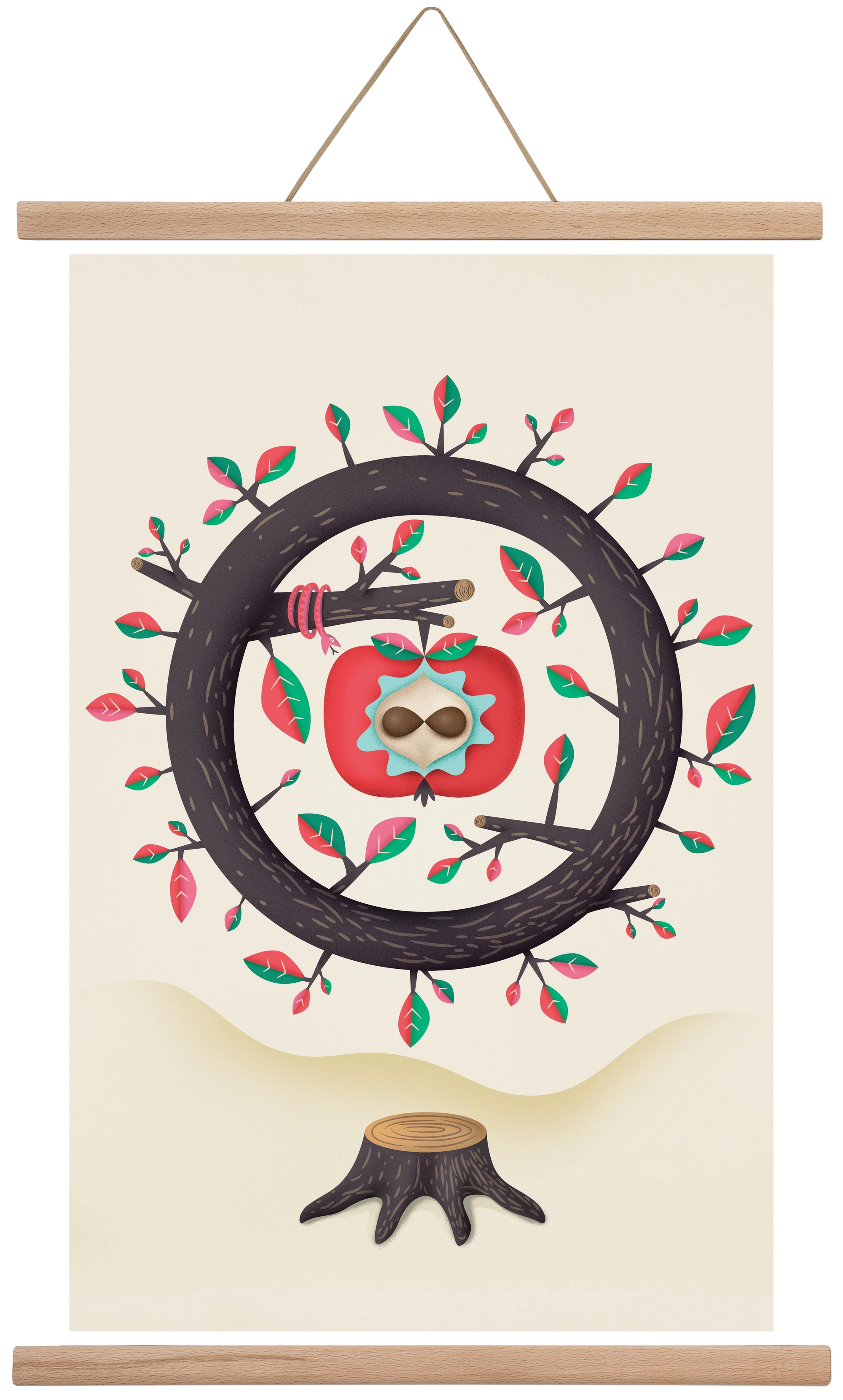 almafa, 40x60 cm (40x60 cm), Tölgy akasztó