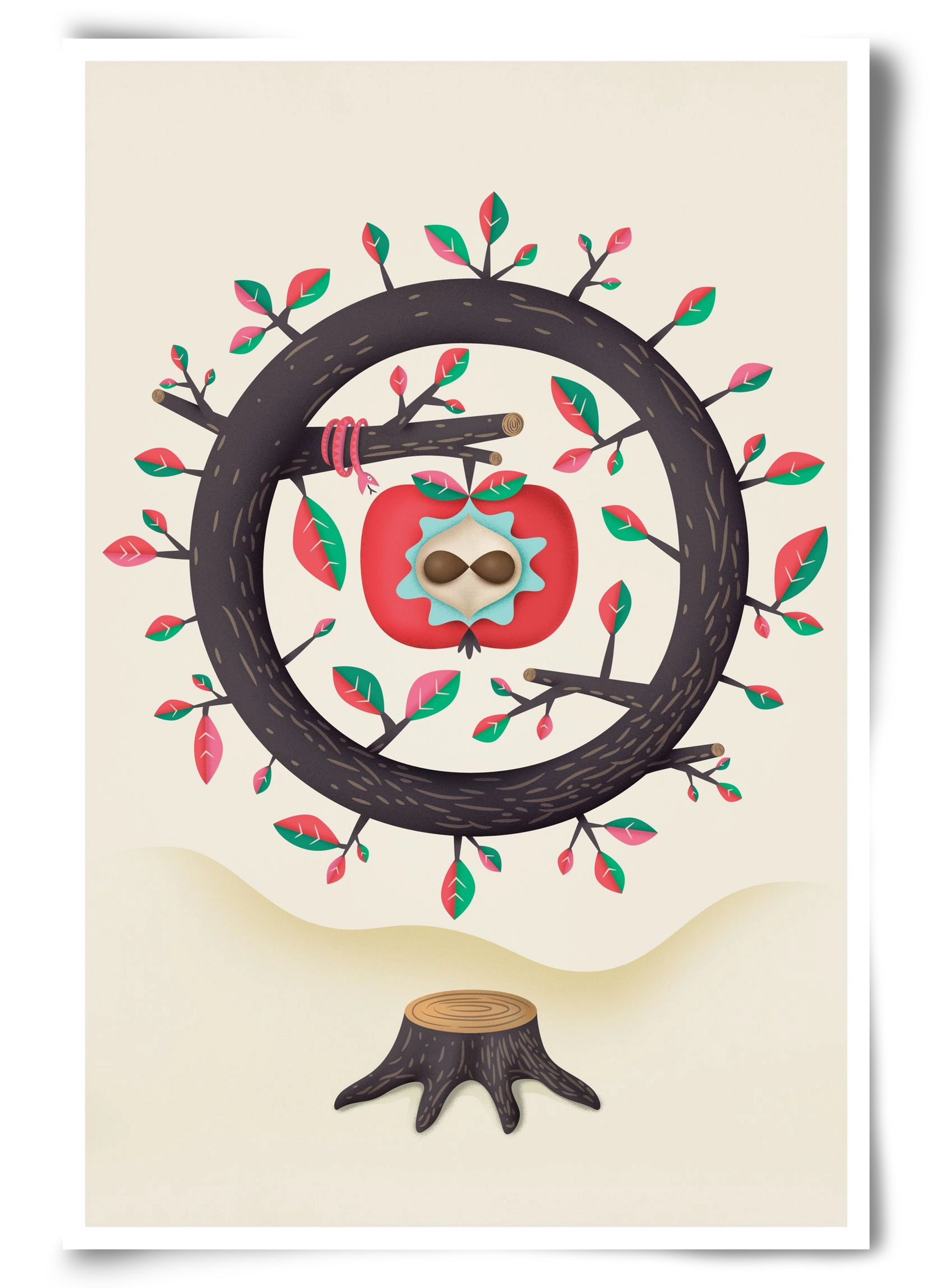 almafa, 60x90 cm, Keret nélkül