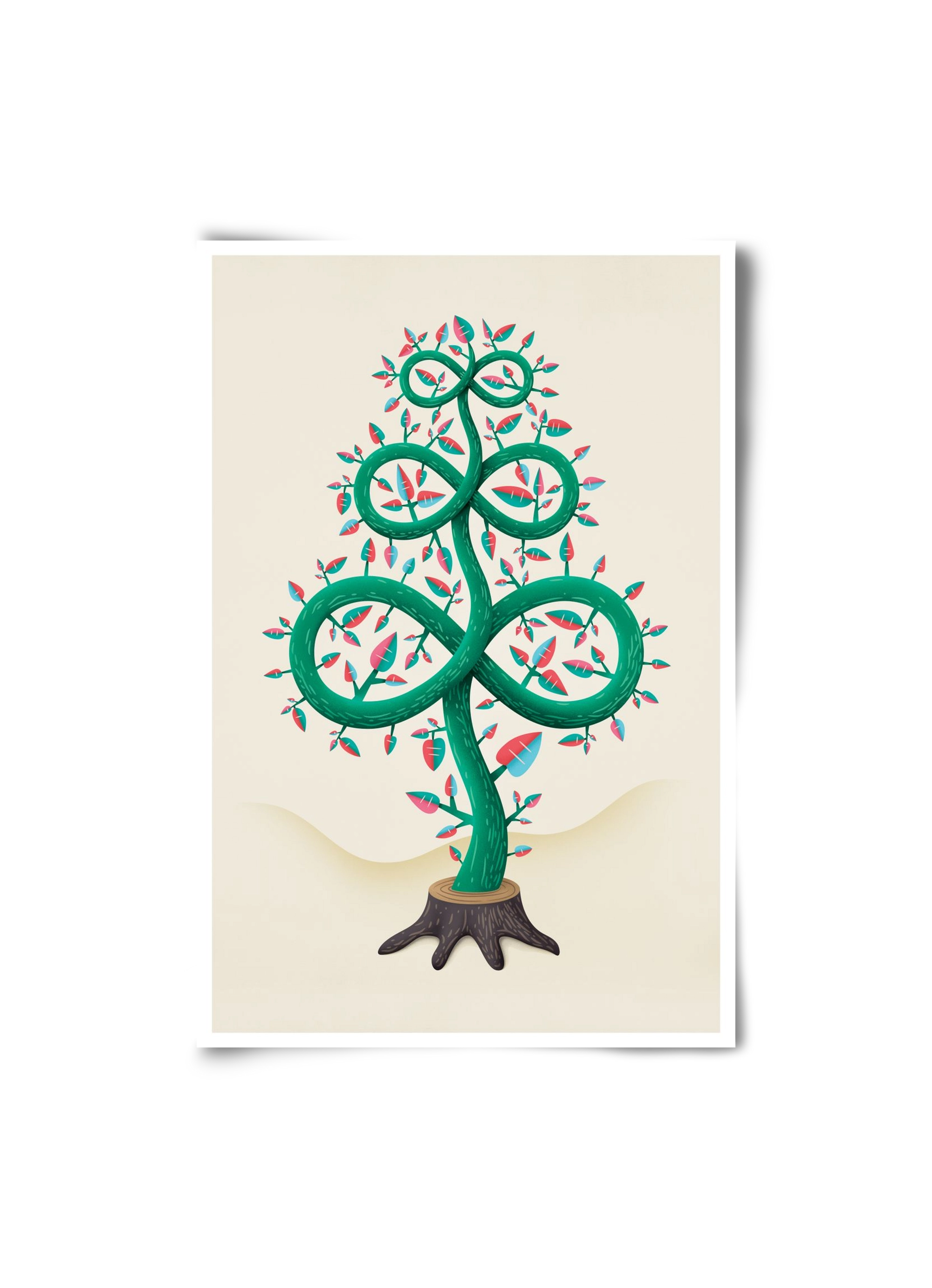 Végtelen fa, 20x30 cm, Keret nélkül