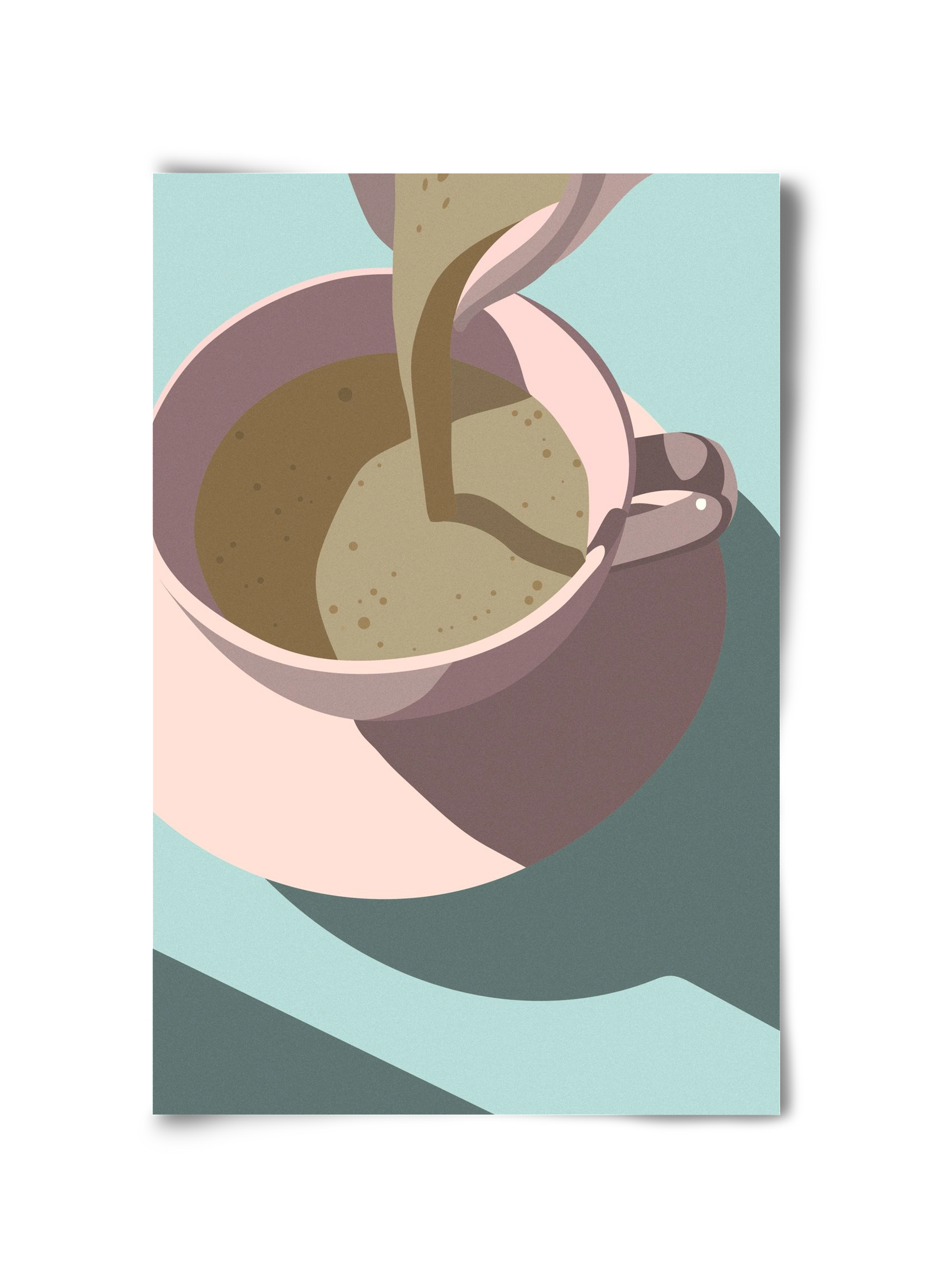Kávé, 30x45 cm, Keret nélkül